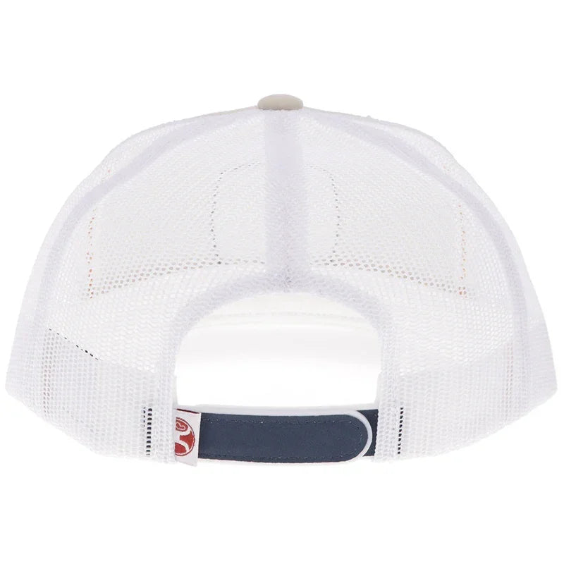 Men's Hooey "Zenith" Cap Tan/White with Multi-Color Patch 2624T-TNWH