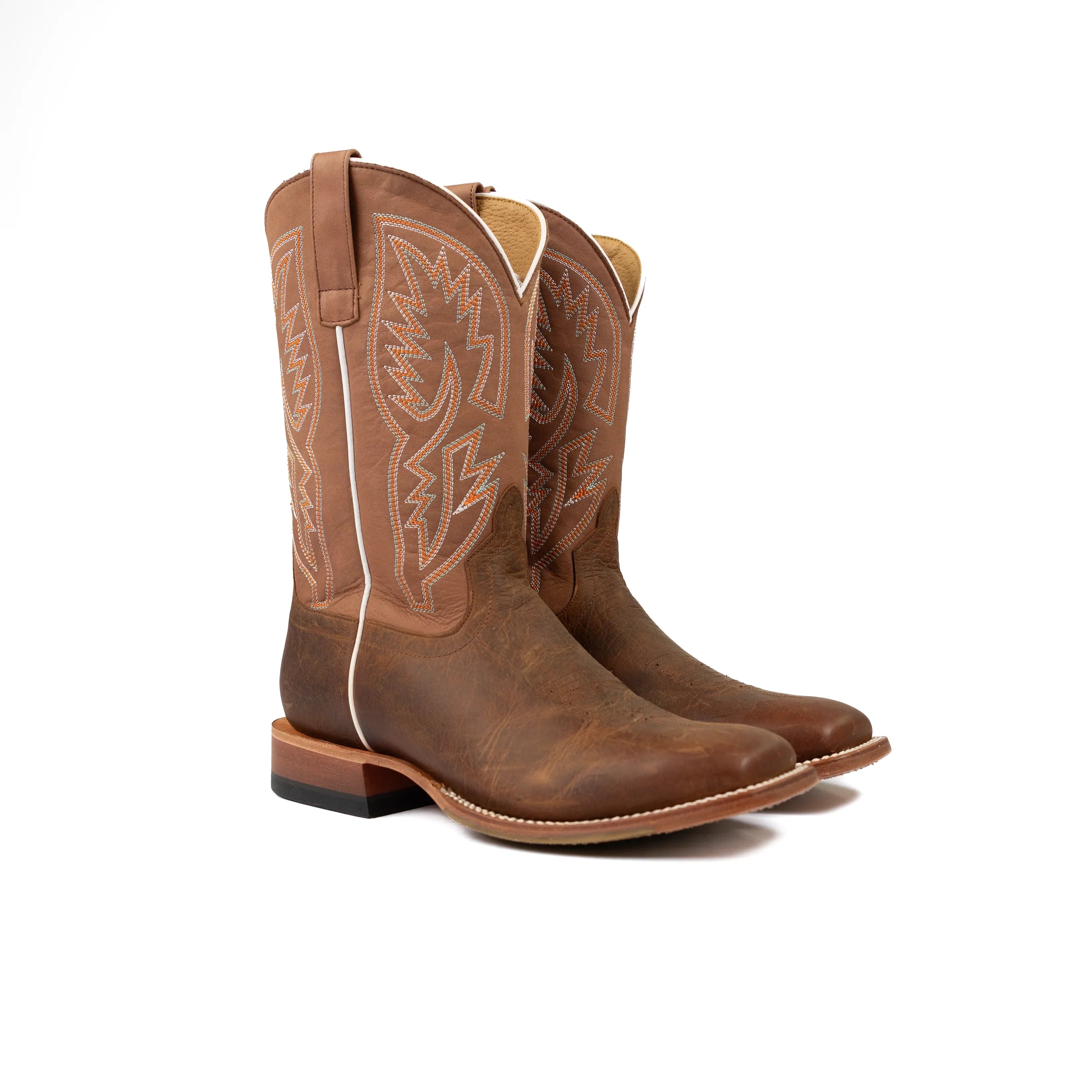 Men's Horse Power Distressed Bison with 11" Tan Maverick Top HP1877