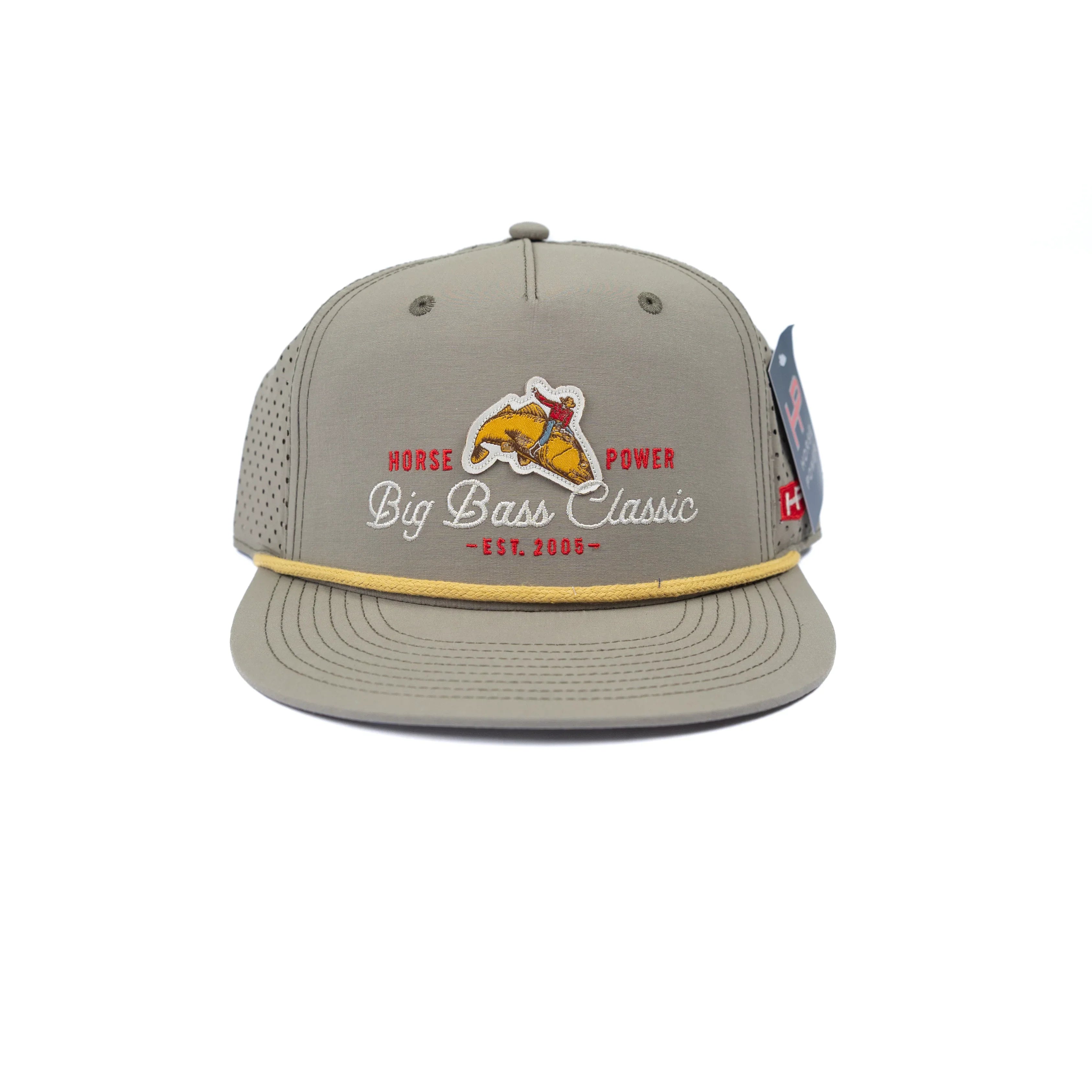 Men's Horse Power Green Snapback with "Big Bass Classic" Cap