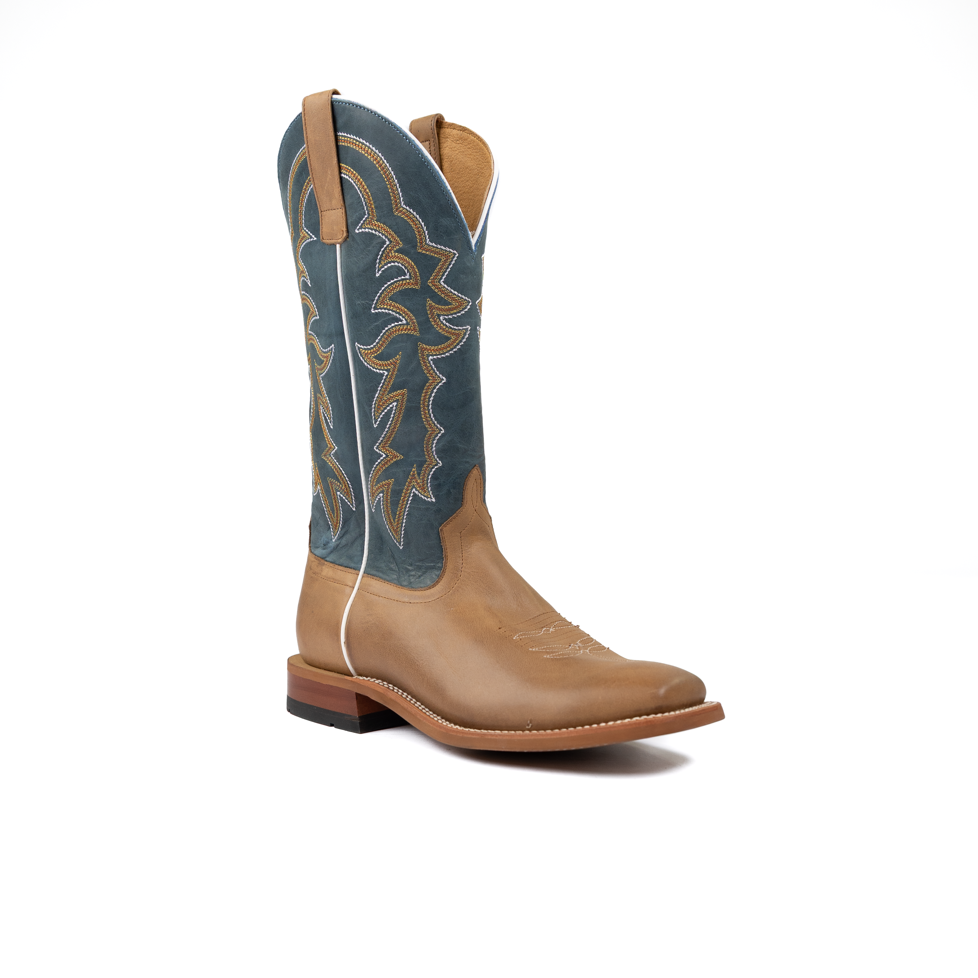 Men's Horse Power Pecan Barking Iron with 13" Sugared Blue Jeans Top HP1836