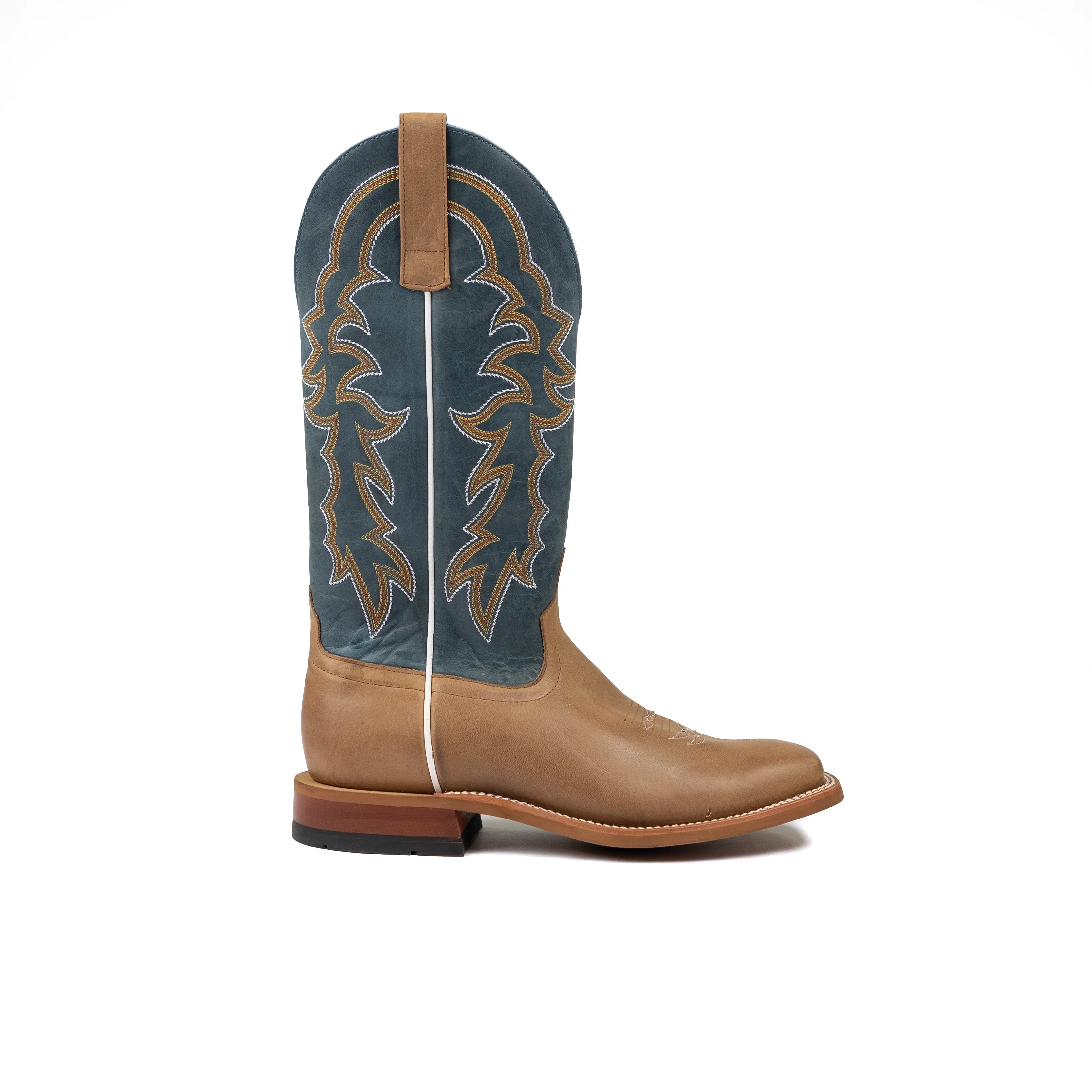 Men's Horse Power Pecan Barking Iron with 13" Sugared Blue Jeans Top HP1836