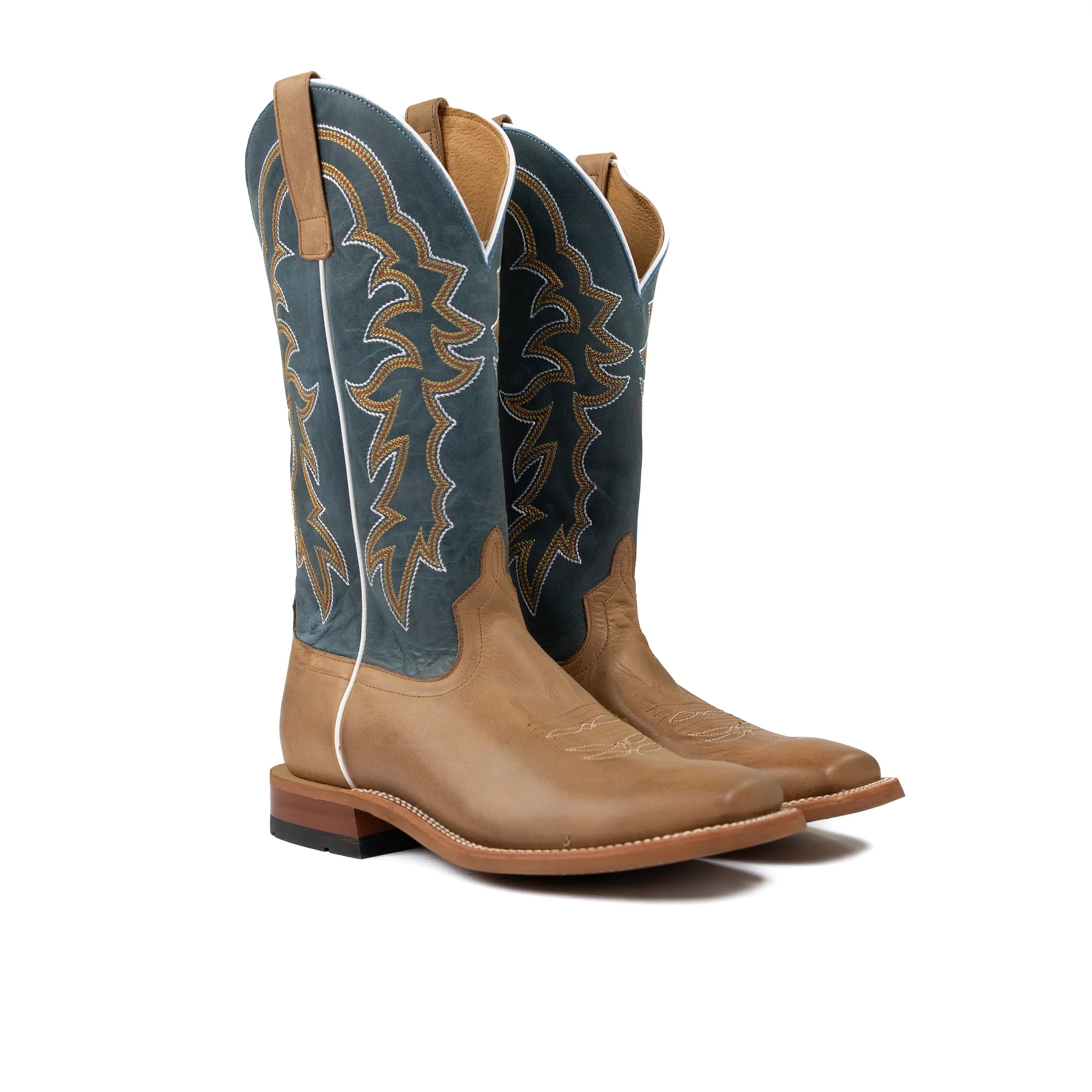 Men's Horse Power Pecan Barking Iron with 13" Sugared Blue Jeans Top HP1836