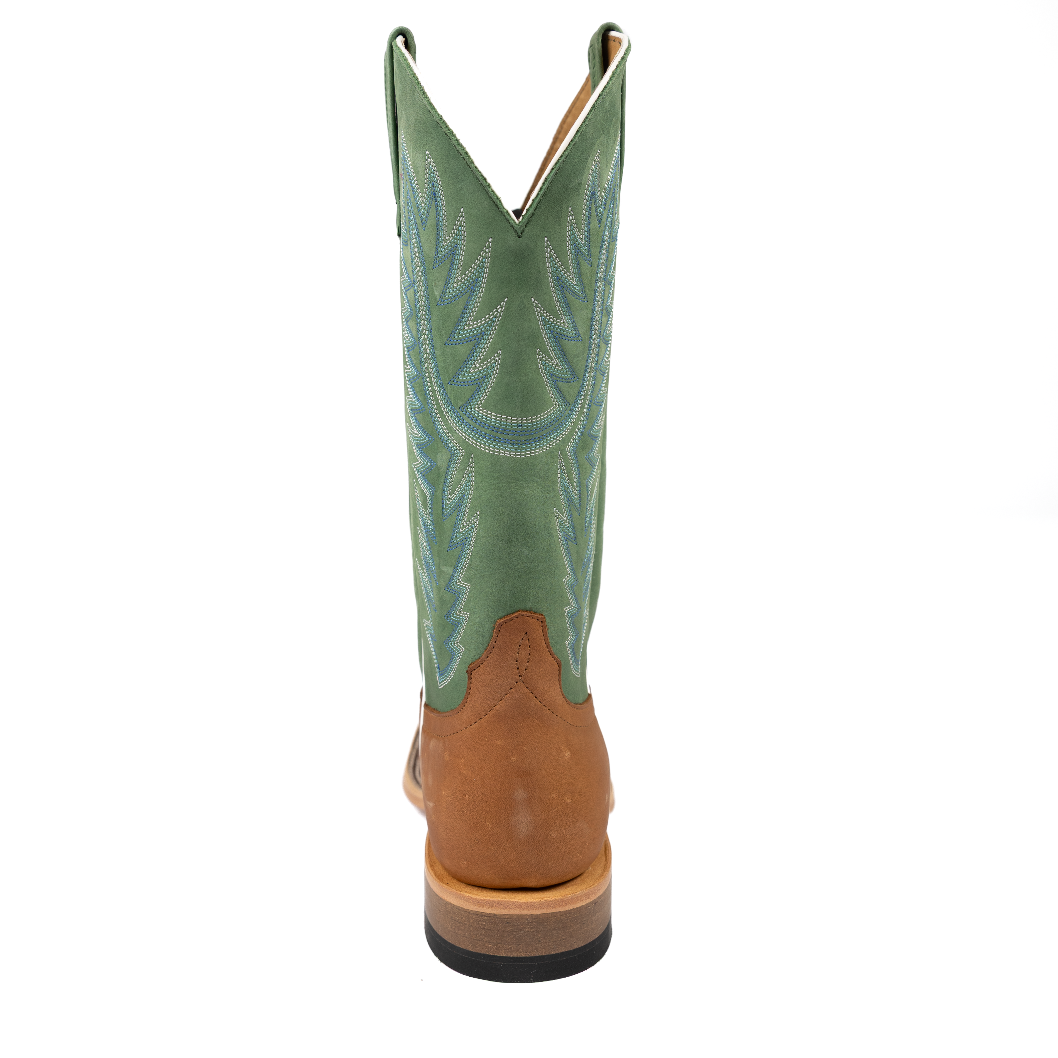 Men's Horse Power Tan Cowhide with 13" Green Cowhide Top HP8078