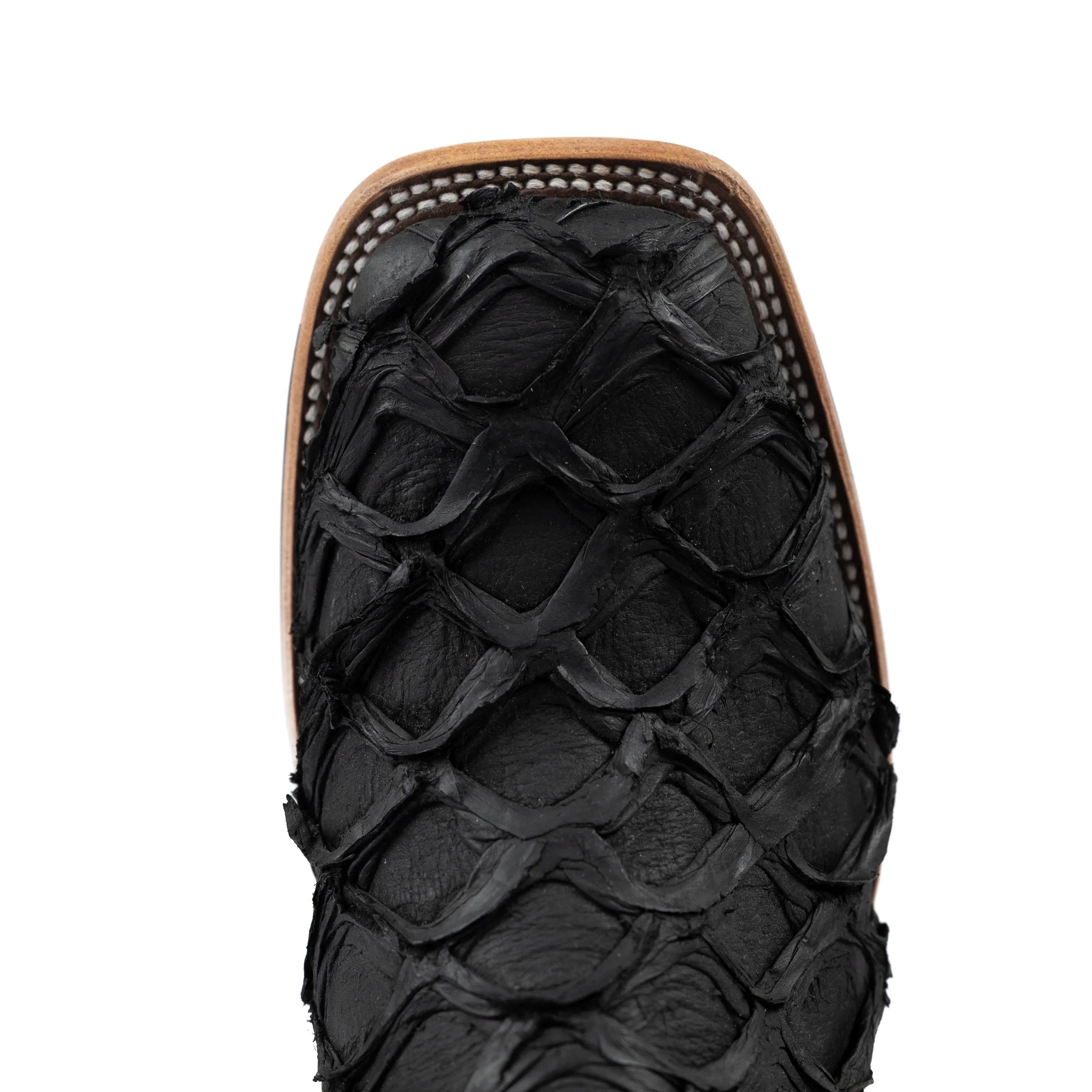 Men's Horse Power Top Hand Black Matte Big Bass with 13" Honey Crazyhorse Top HP8062