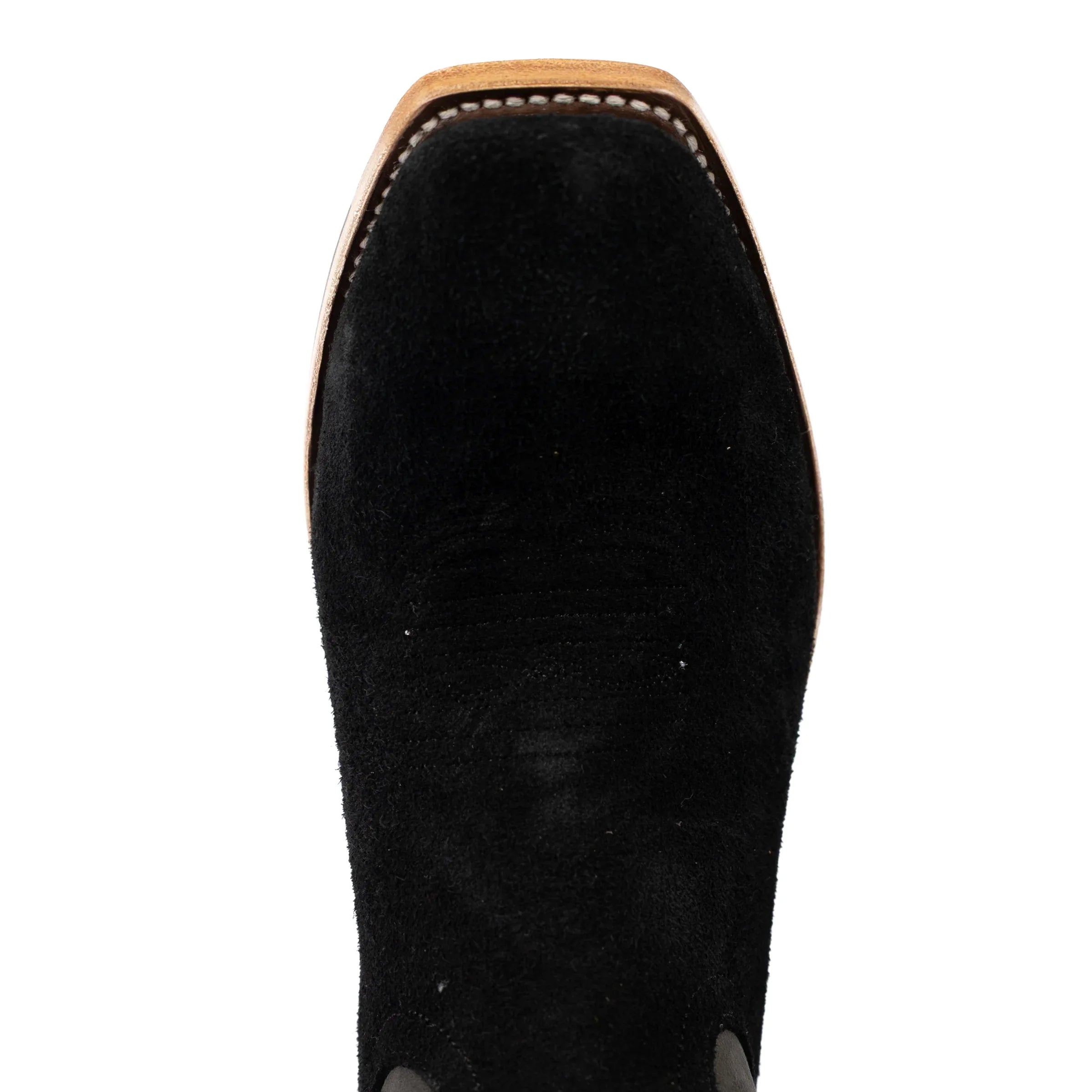 Men's Horse Power Top Hand Black Suede with 13" Dark Blue Goat Top HP9502