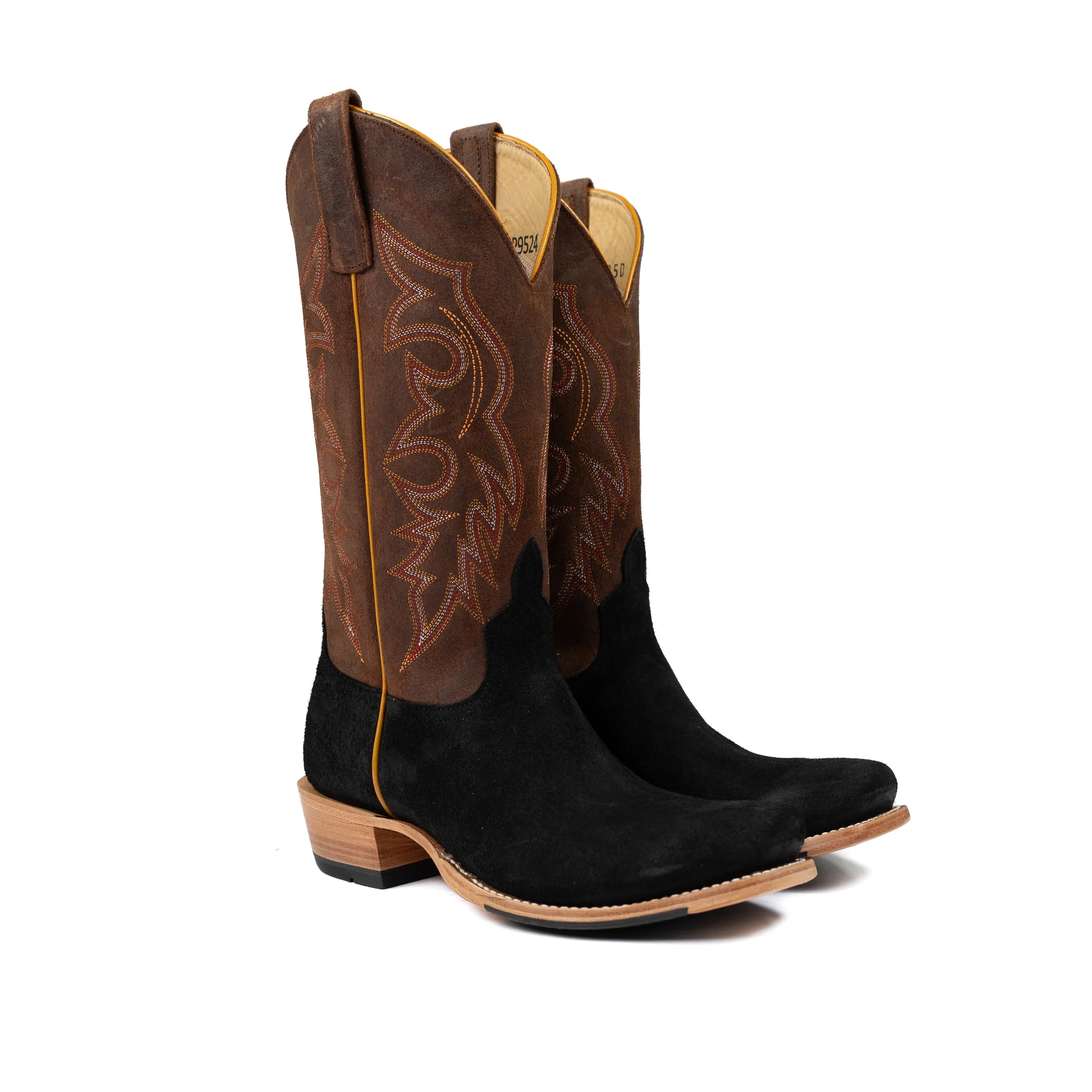 Men's Horse Power Top Hand Black Suede with 13" Oil Tan Top HP9524