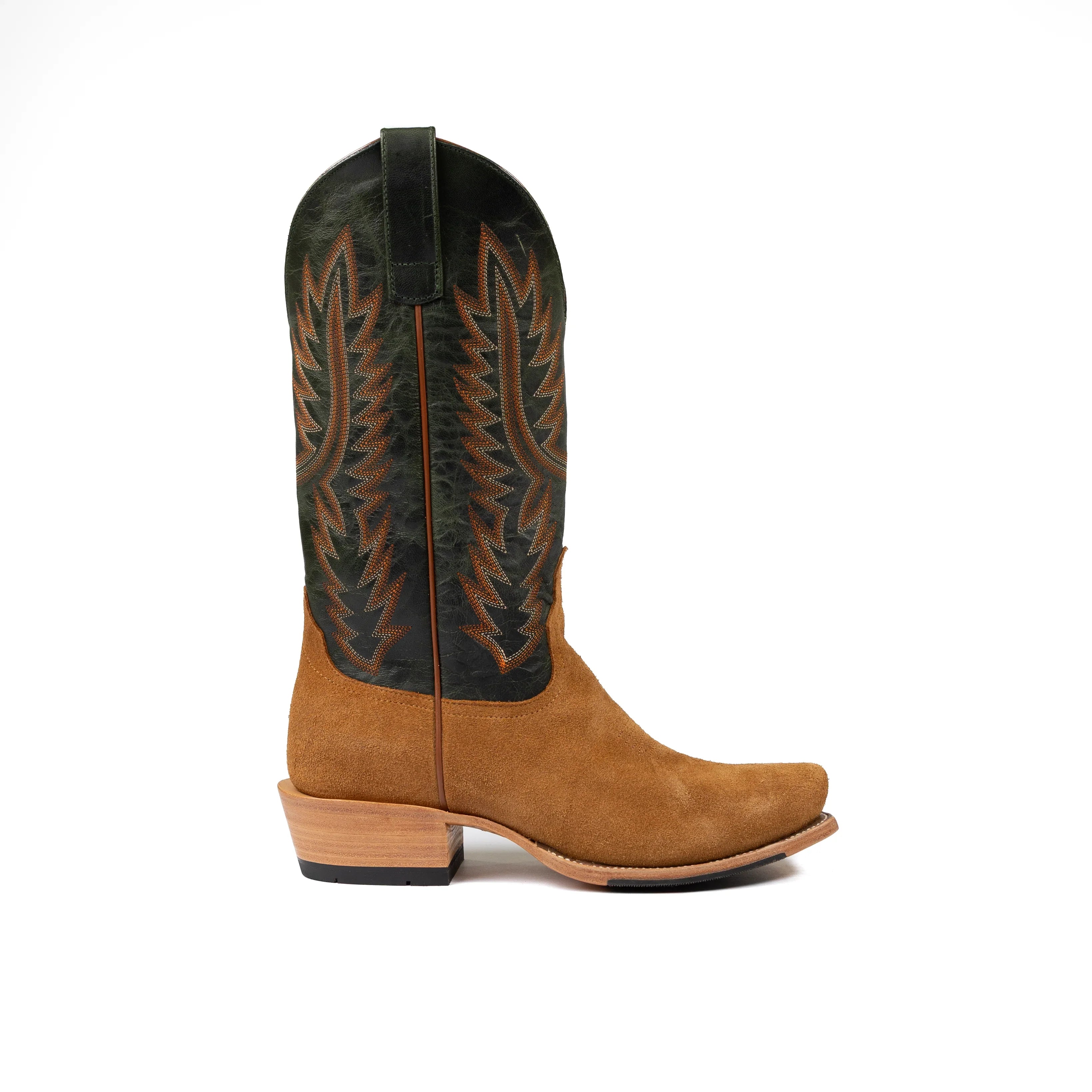 Men's Horse Power Top Hand Camel Suede with 13" Emerald Explosion Top HP9500