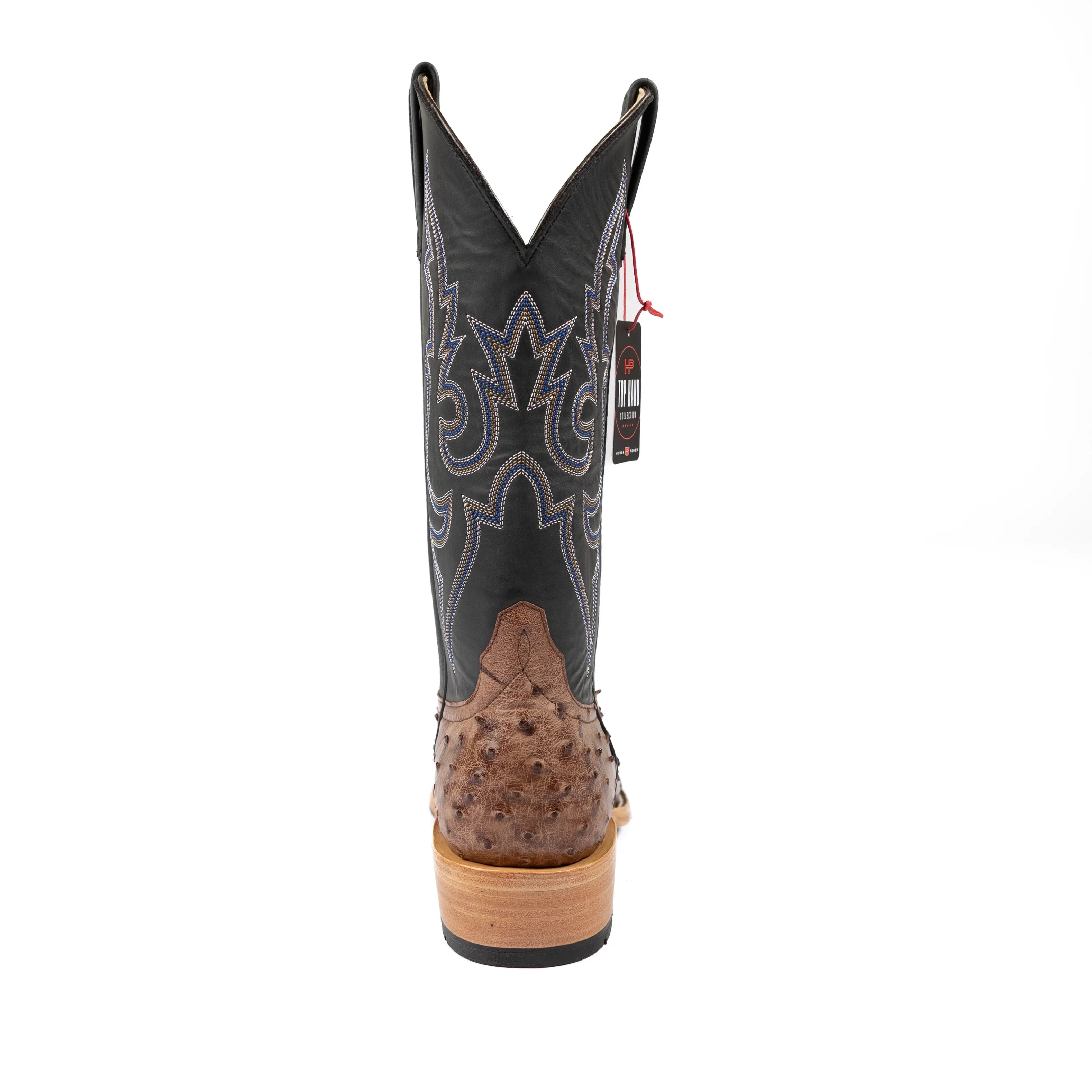 Men's Horse Power Top Hand Kango Full Quill Ostrich with 13" Black Pull Up Tops HP9505