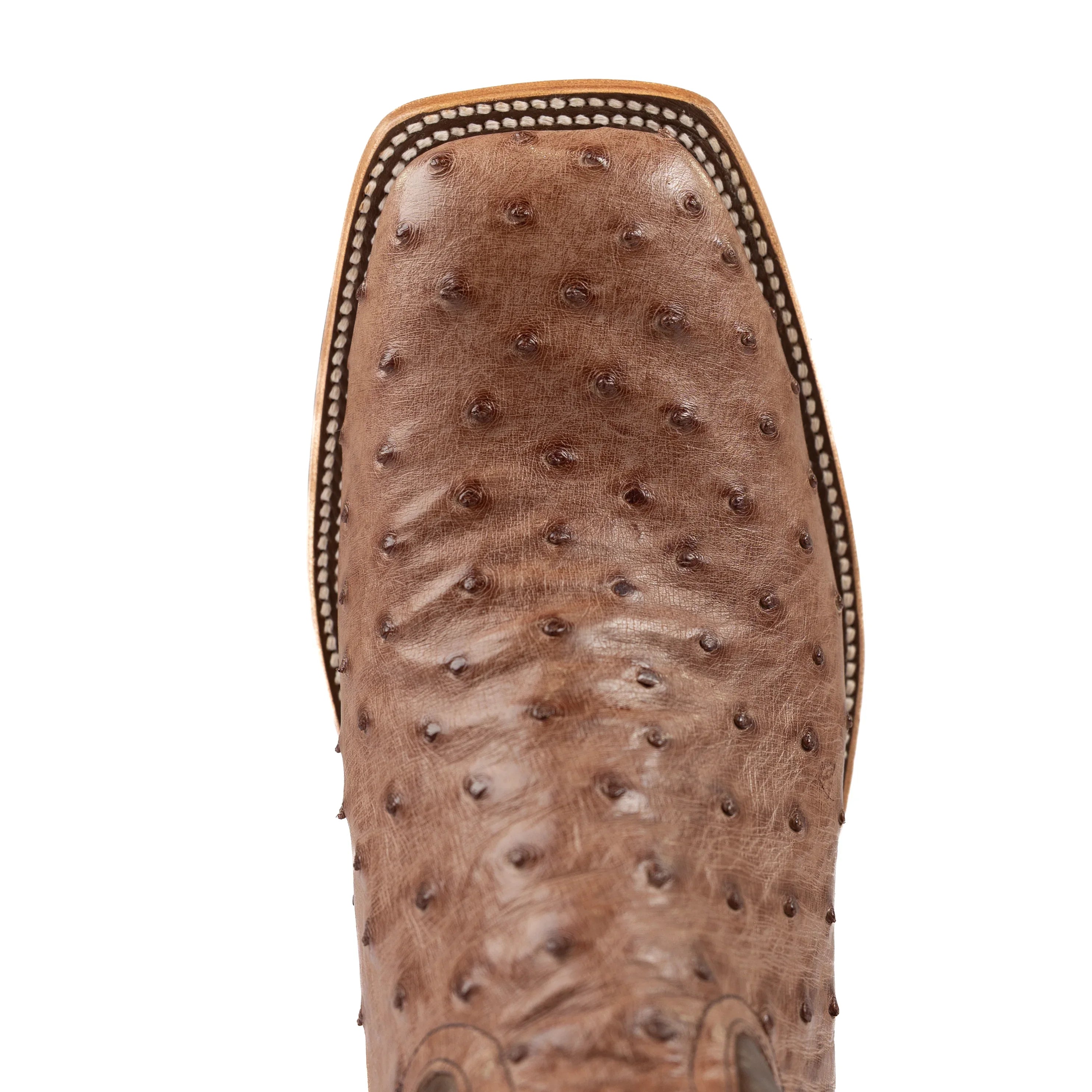 Men's Horse Power Top Hand Kango Tobacco Full Quill Ostrich with 13" Chocolate Pull Up Top HP8001