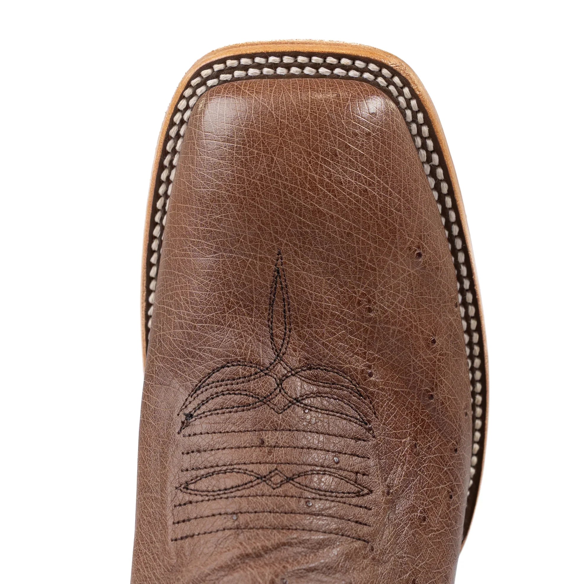 Men's Horse Power Top Hand Kango Tobacco Smooth Ostrich with 13" Black Glove Top HP8009