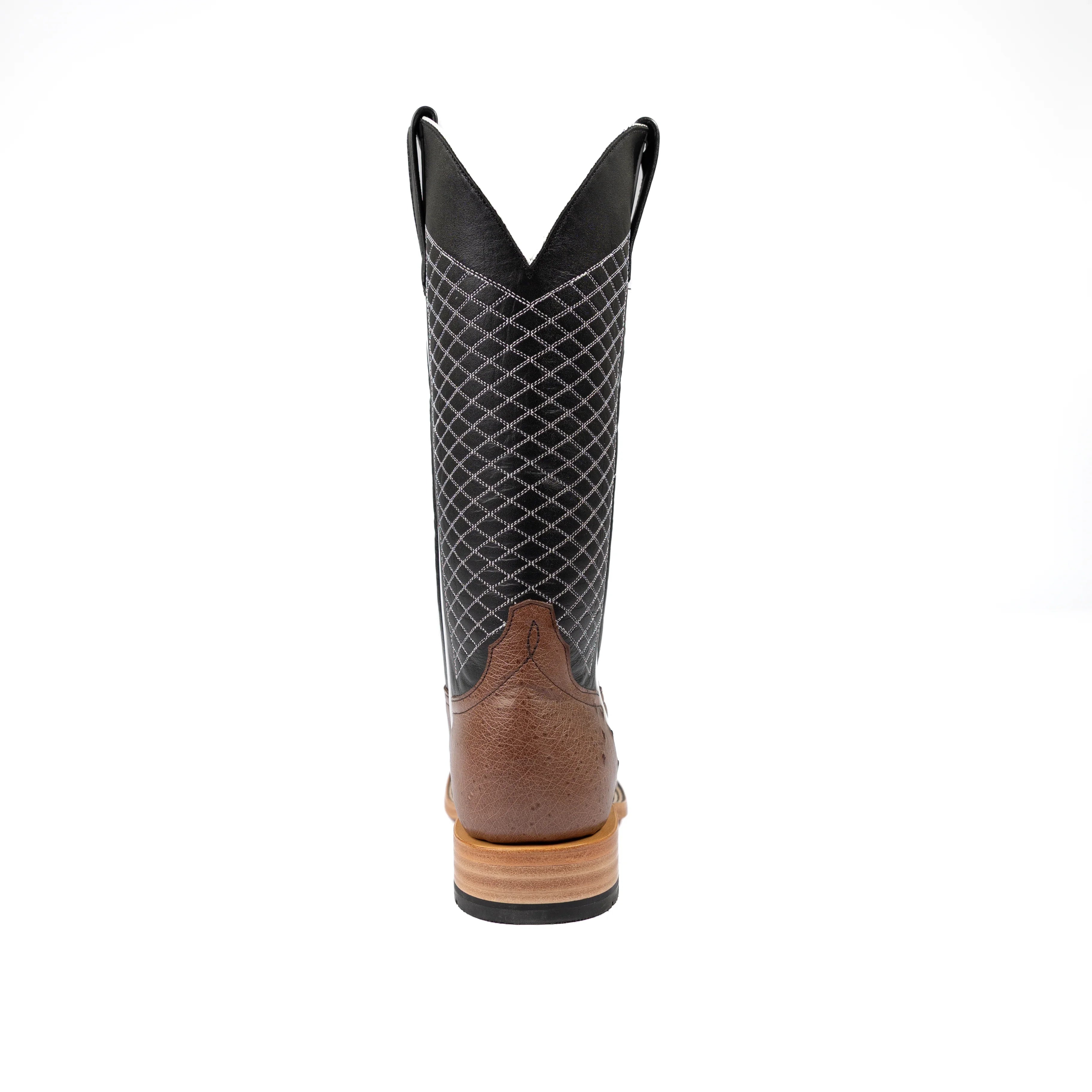 Men's Horse Power Top Hand Kango Tobacco Smooth Ostrich with 13" Black Glove Top HP8009