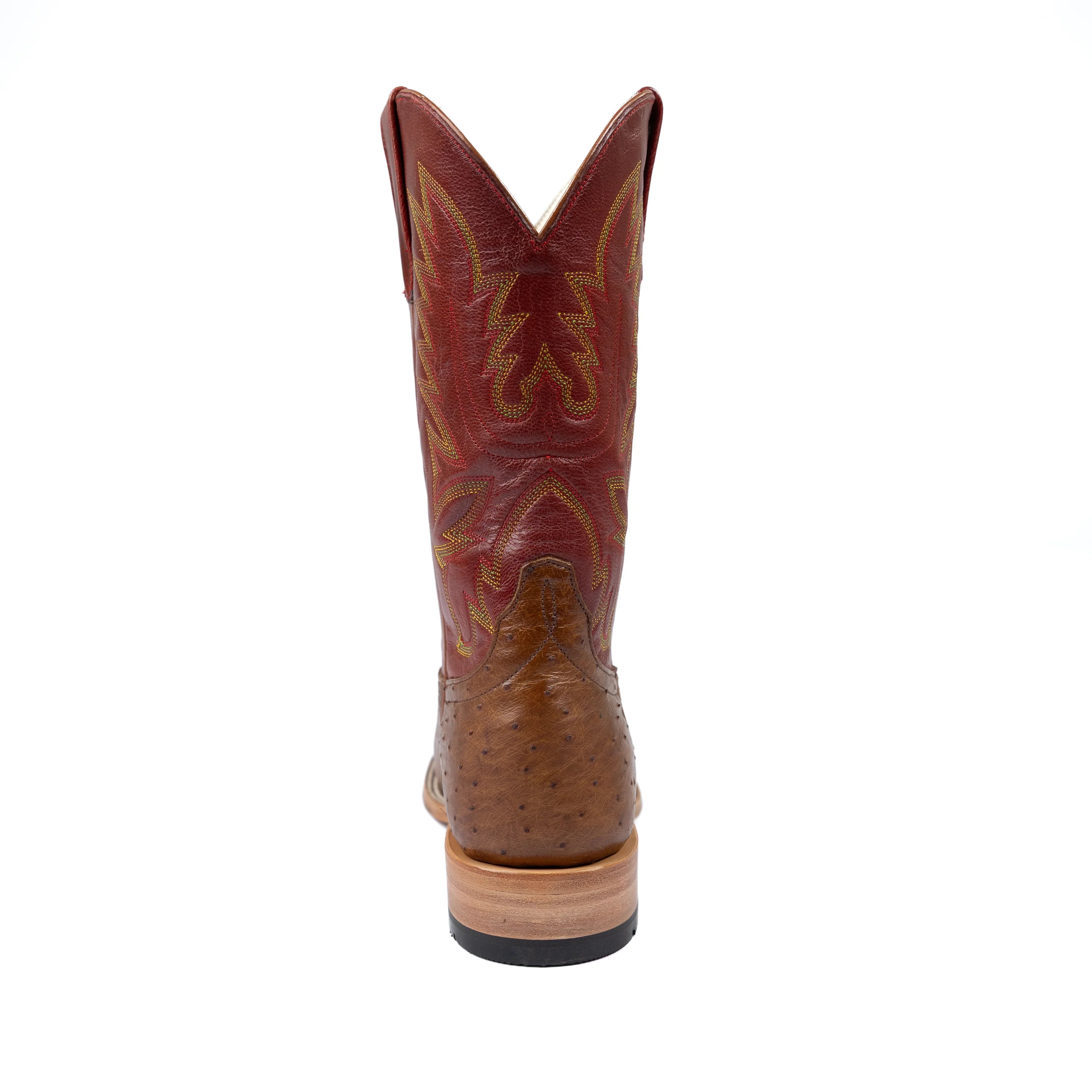 Men's Horse Power Top Hand Kango Tobacco Smooth Quill Ostrich with 11" Weatherford Red Goat Top HP6014