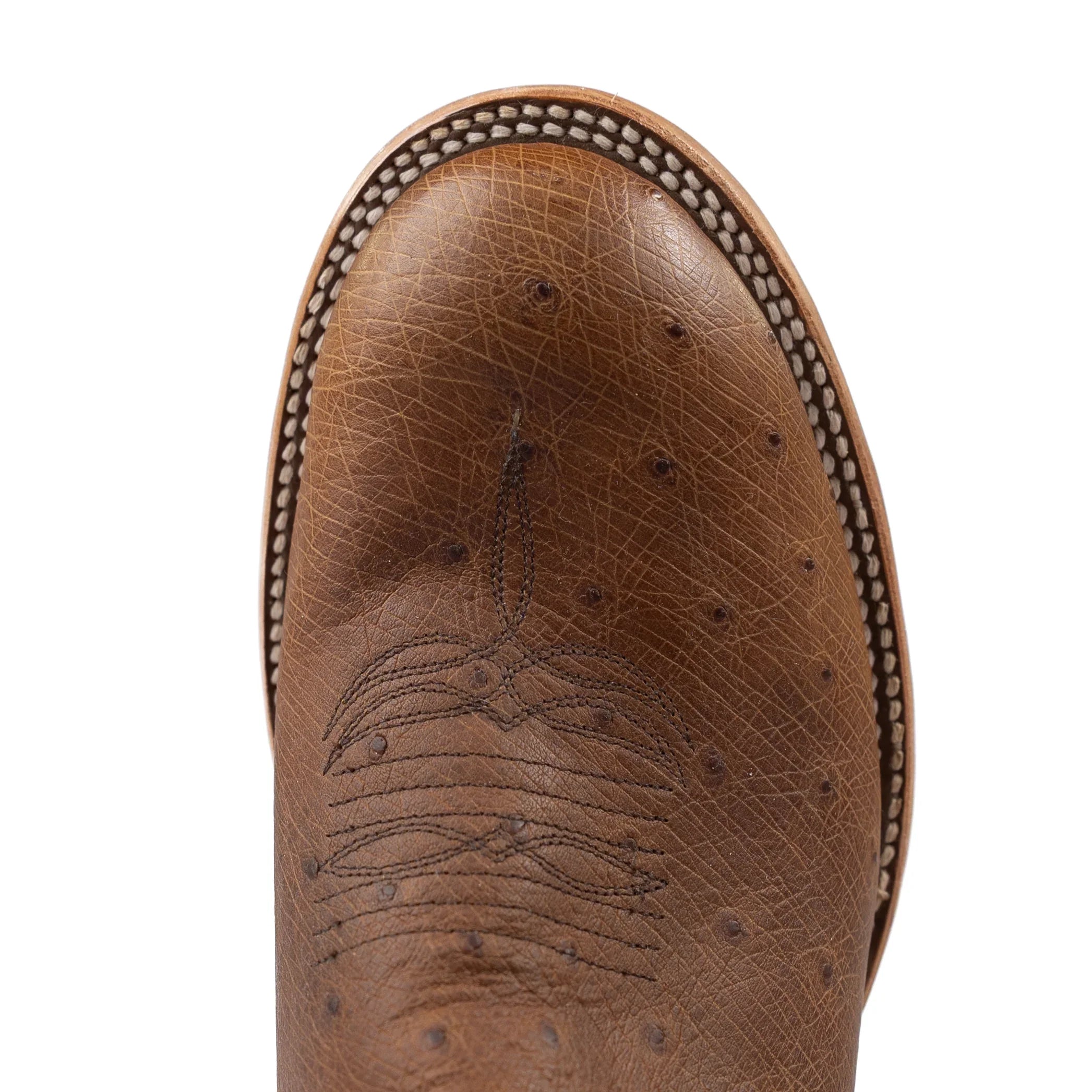 Men's Horse Power Top Hand Kango Tobacco Smooth Quill Ostrich with 11" Weatherford Red Goat Top HP6014