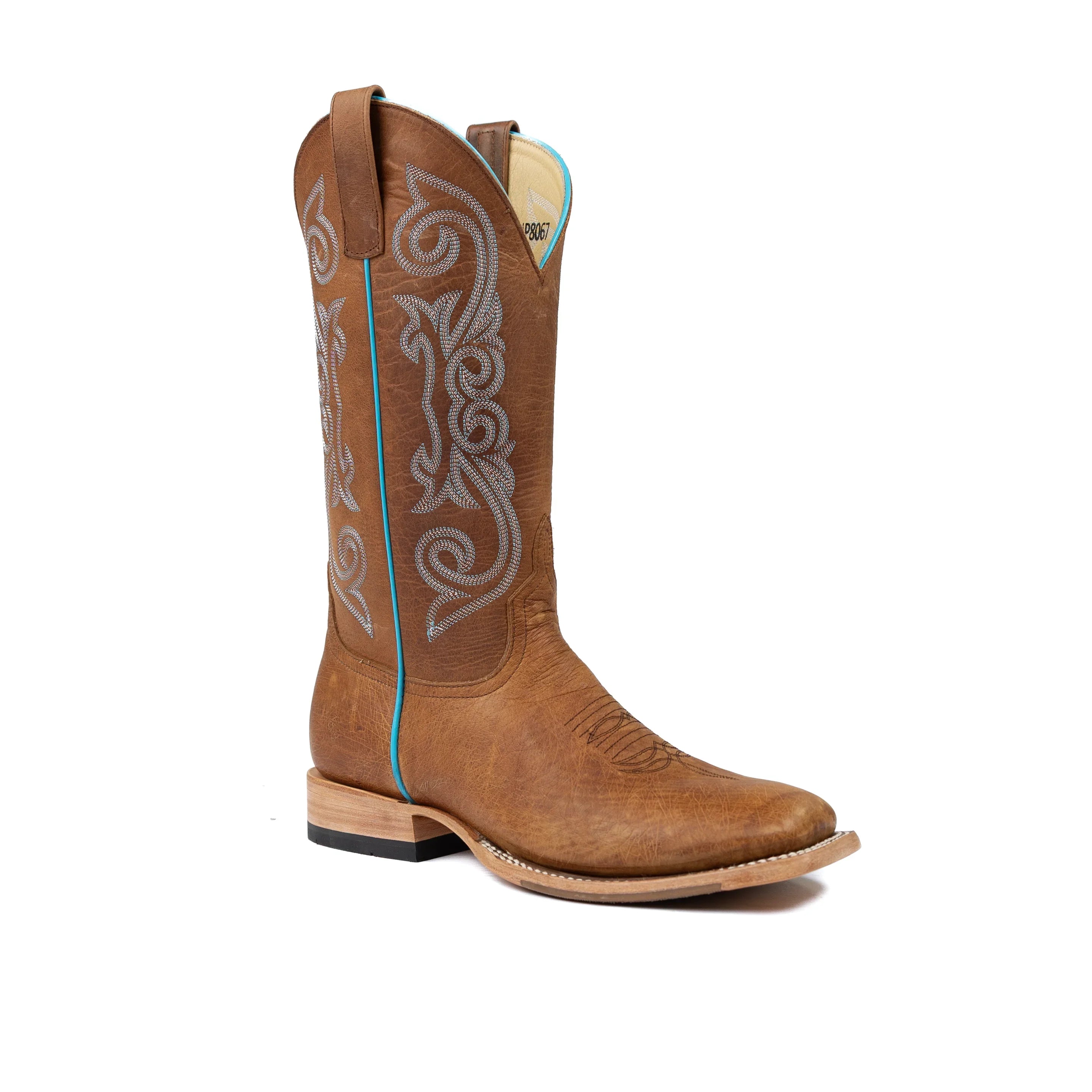 Men's Horse Power Top Hand Oryx Soft Smooth Quill Ostrich with 13" Honey Crazyhorse Top HP8067