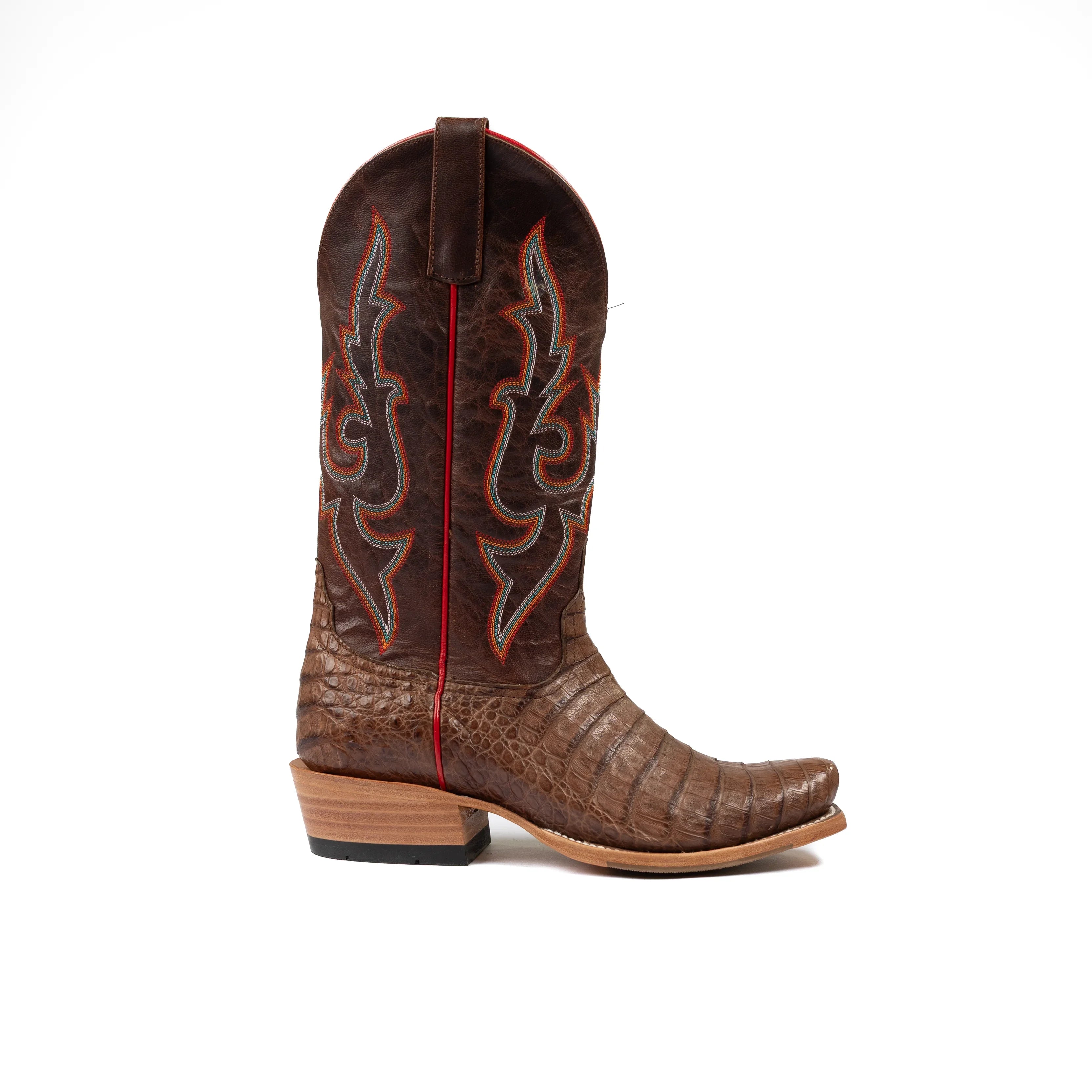 Men's Horse Power Top Hand Post Oak Caiman Belly with 13" Bone Explosion Top HP9511