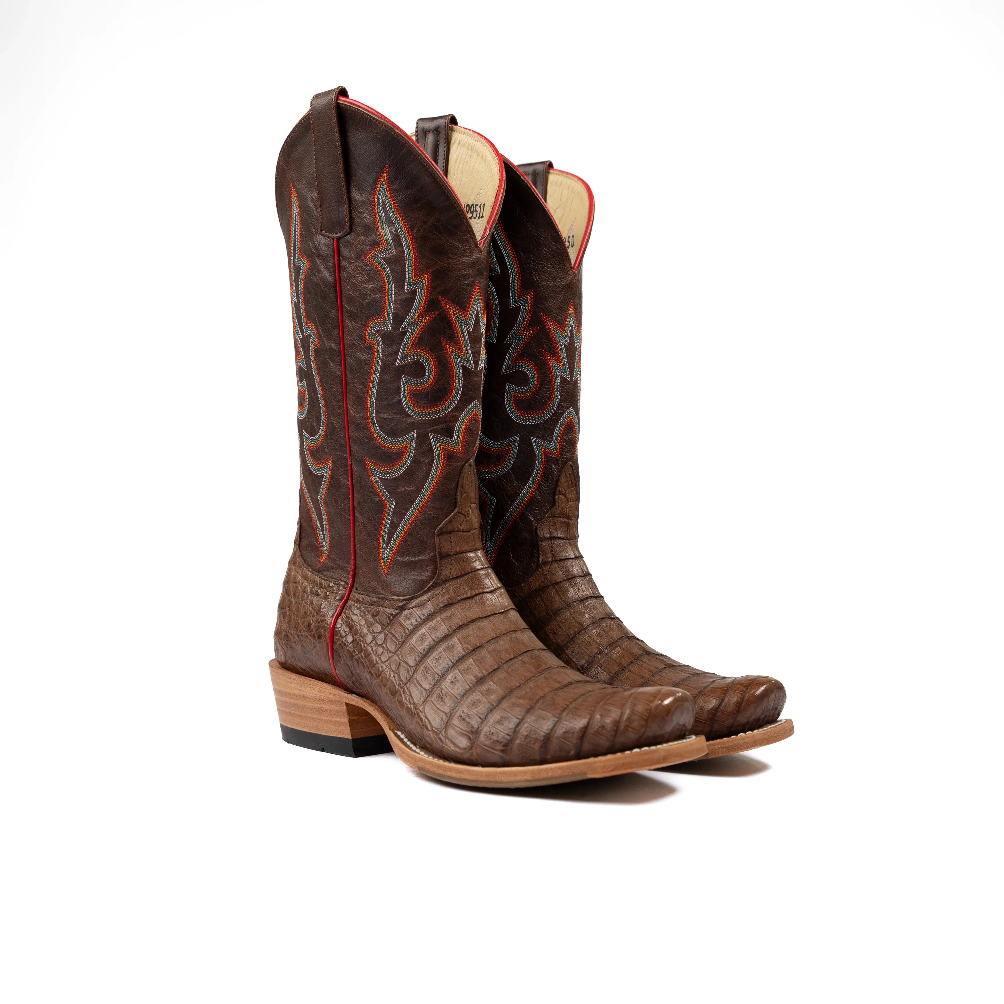 Men's Horse Power Top Hand Post Oak Caiman Belly with 13" Bone Explosion Top HP9511