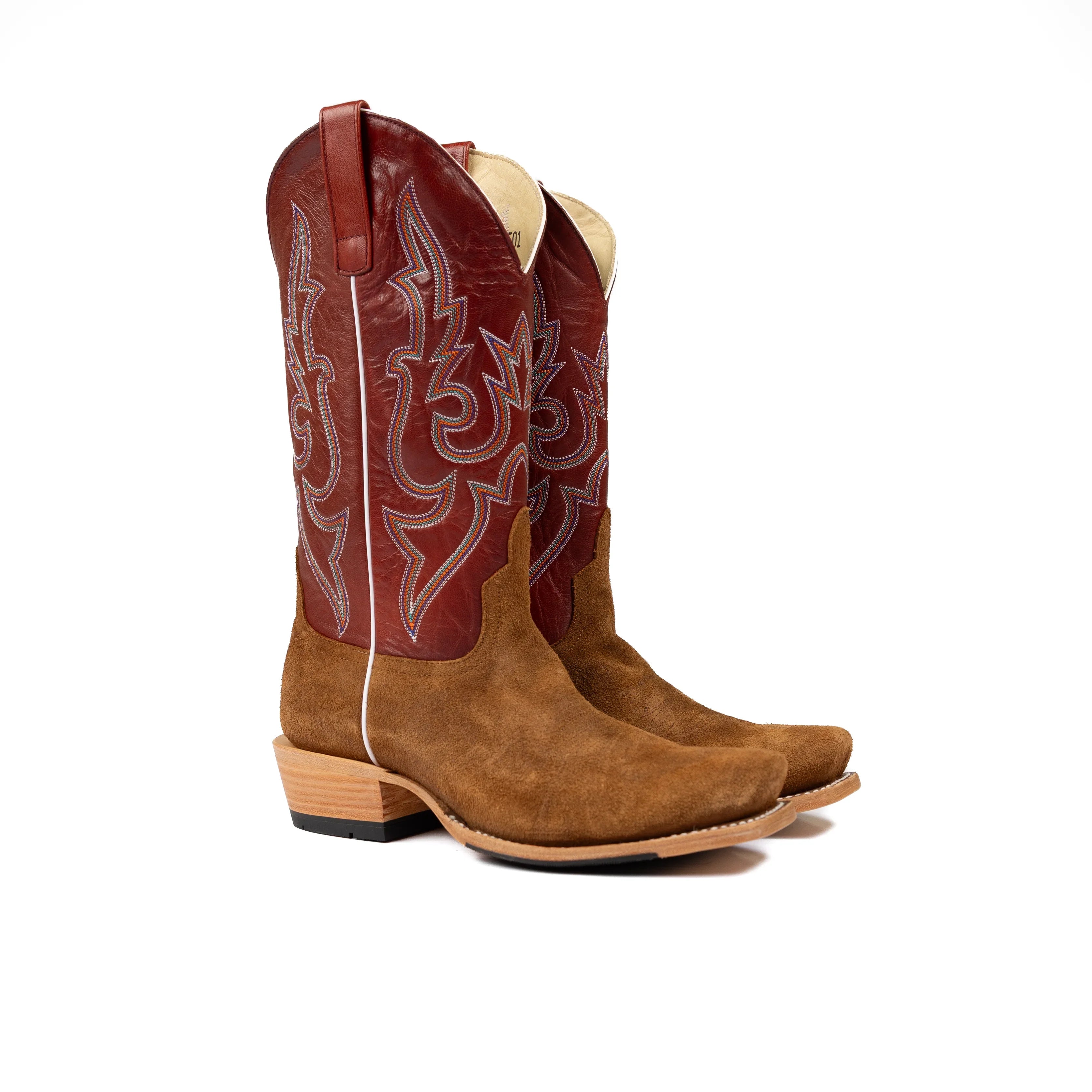 Men's Horse Power Top Hand Snuff Waxy Commander with 13" Red Weatherford Goat Top HP9501