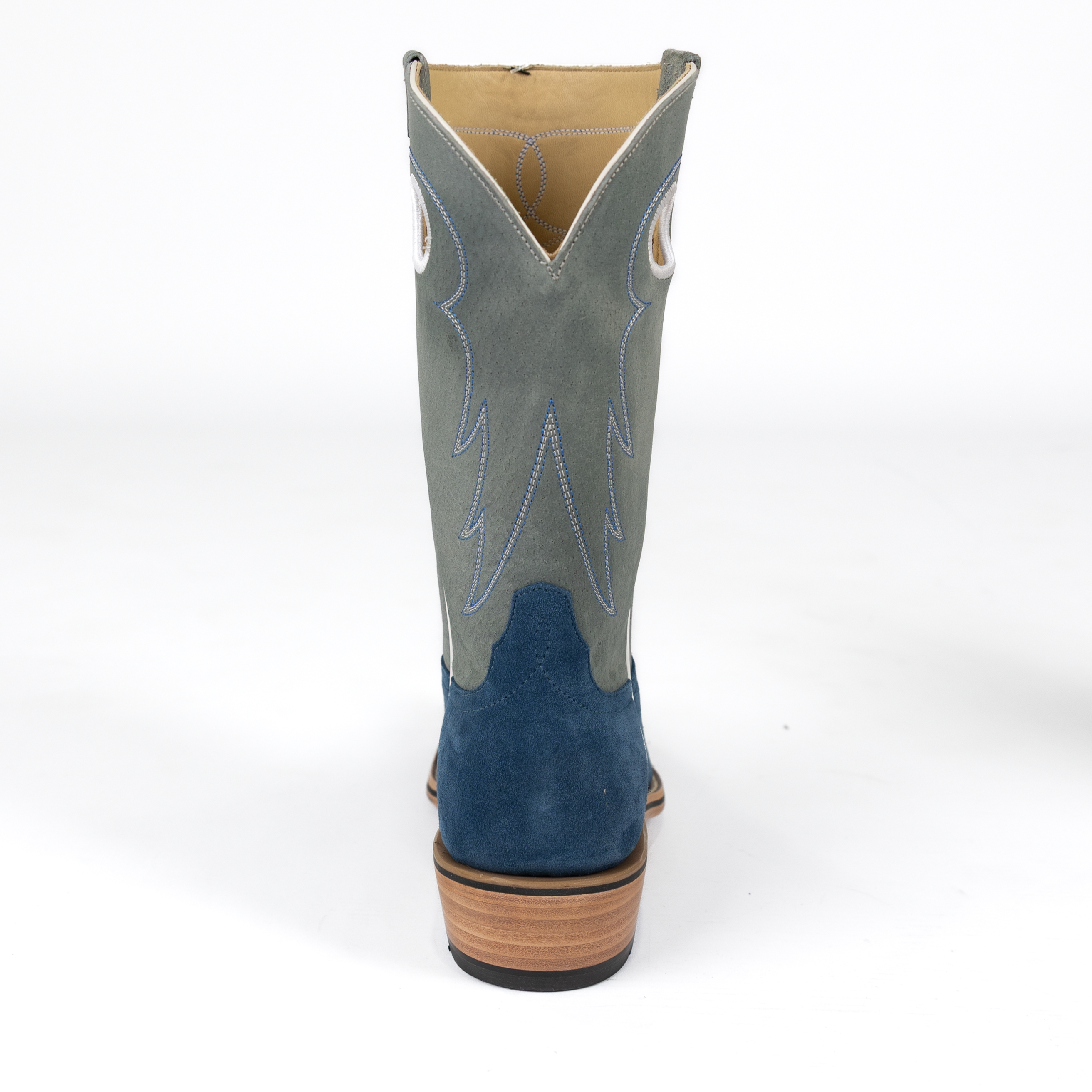Men's Horsepower High Noon Blue Suede Cutter Toe Boots HP9518