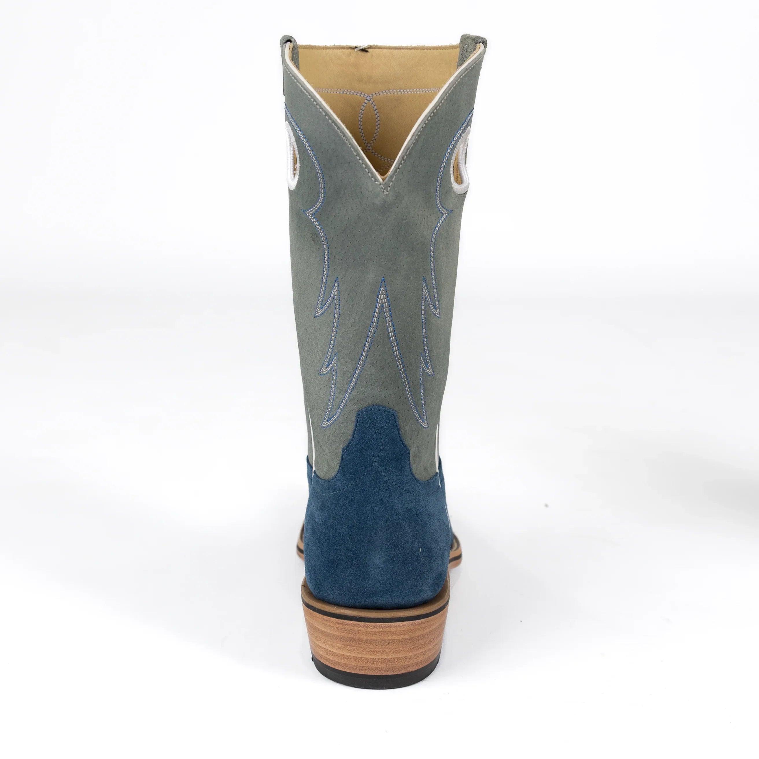 Men's Horsepower High Noon Blue Suede Cutter Toe Boots HP9518