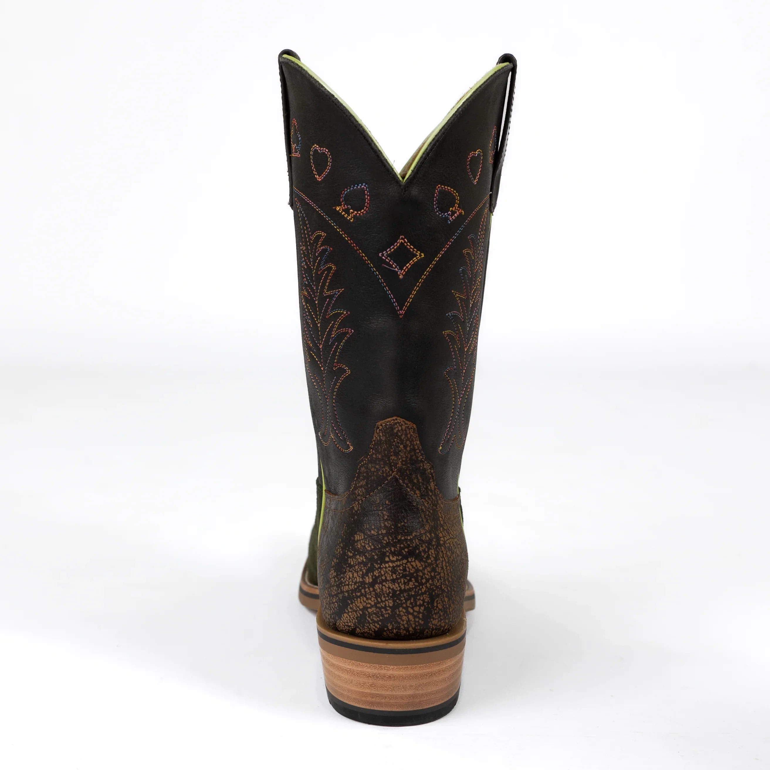 Men's Horsepower High Noon Green Suede Cutter Toe Boots HP9519