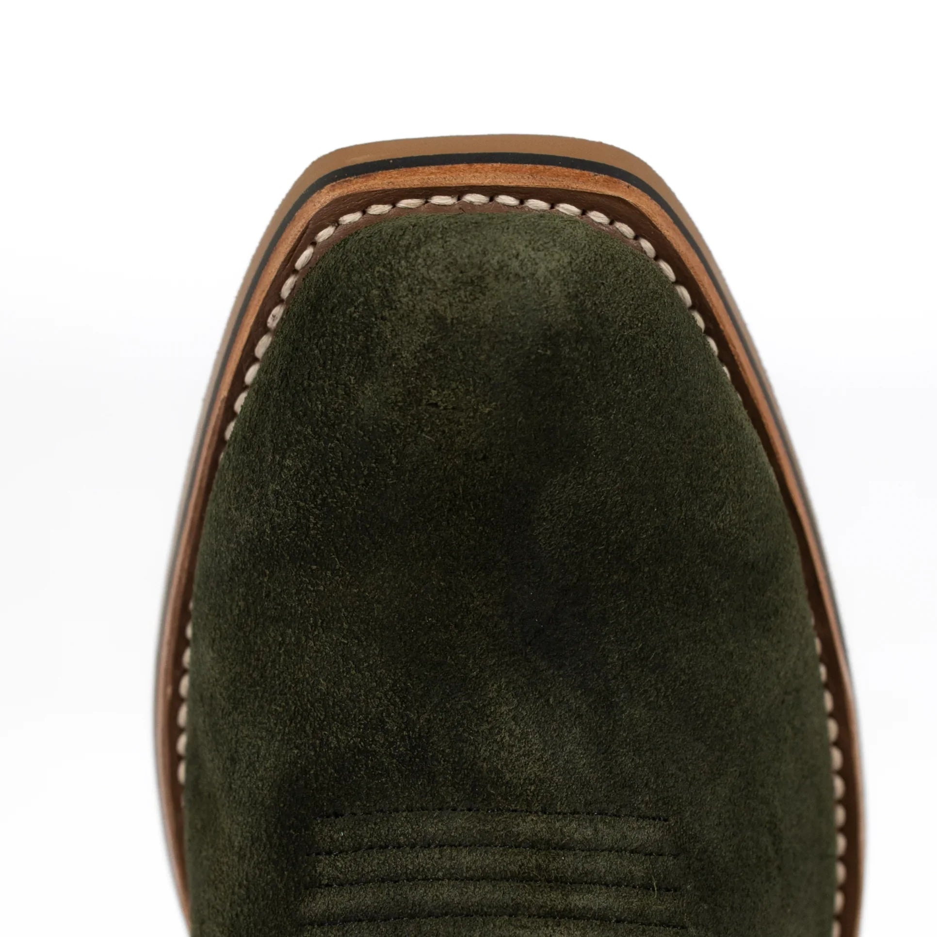 Men's Horsepower High Noon Green Suede Cutter Toe Boots HP9519