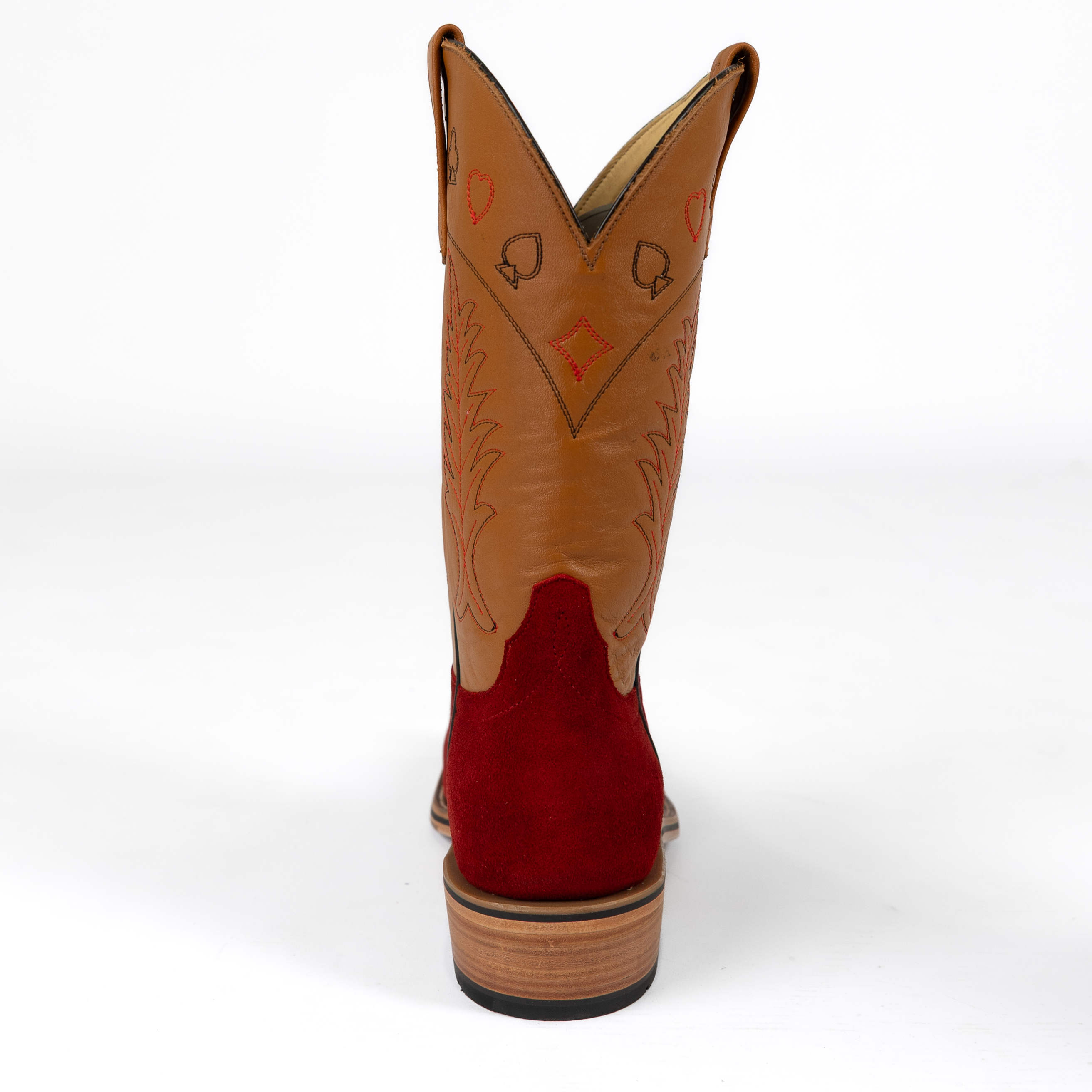 Men's Horsepower High Noon Red Suede Cutter Toe Boots HP9516