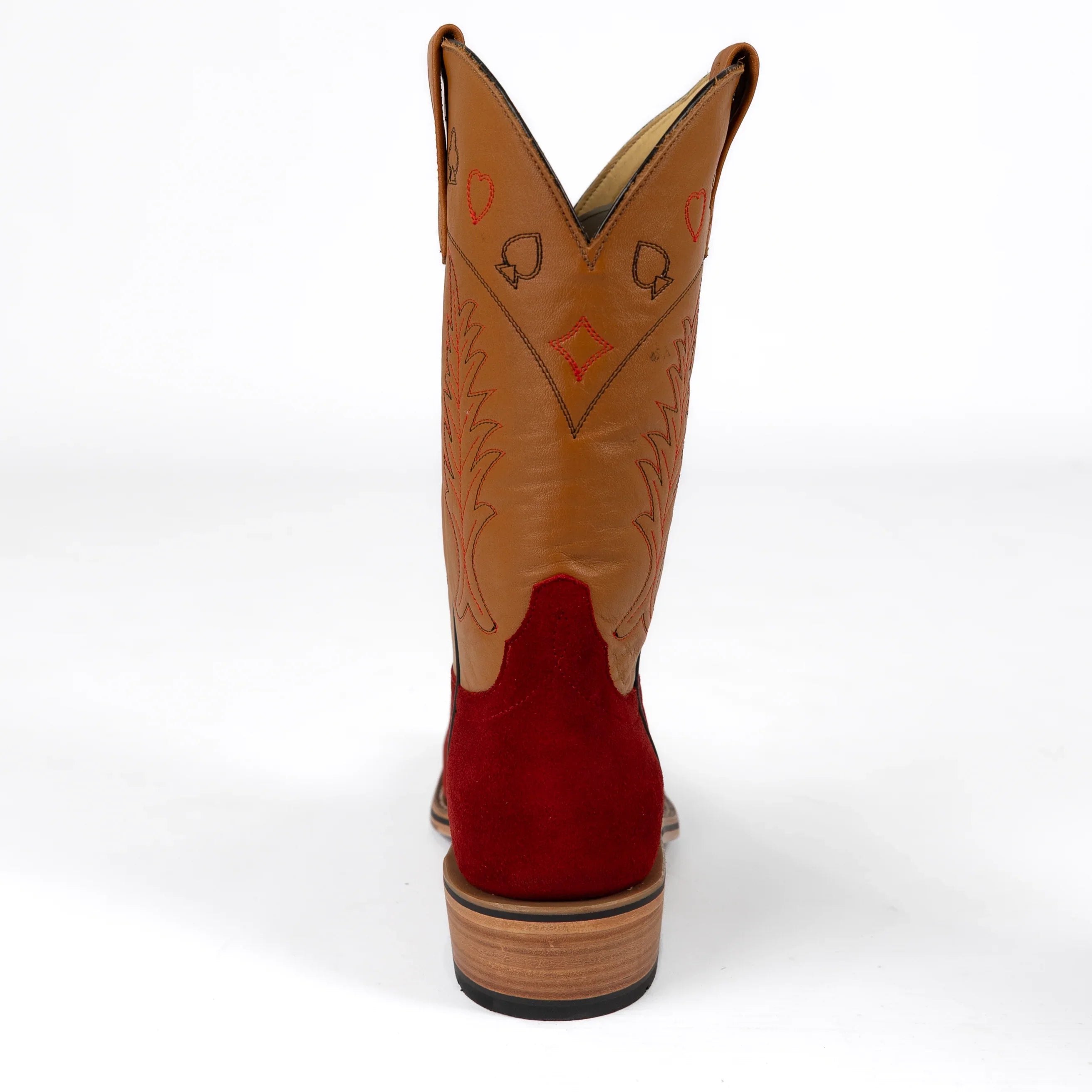 Men's Horsepower High Noon Red Suede Cutter Toe Boots HP9516