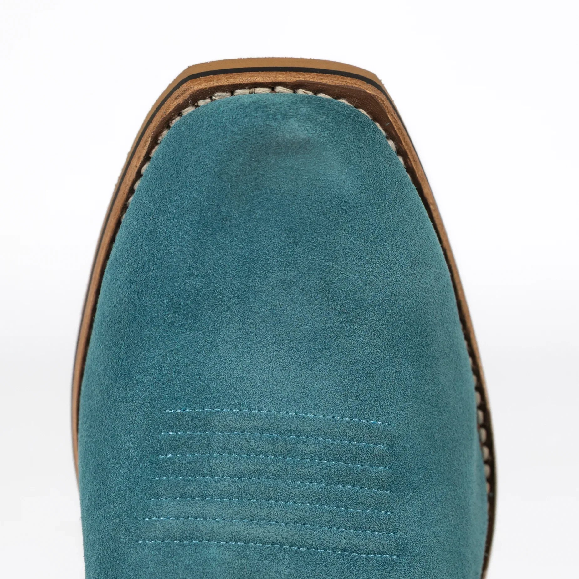 Men's Horsepower High Noon Turquoise Suede Cutter Toe Boots HP9515