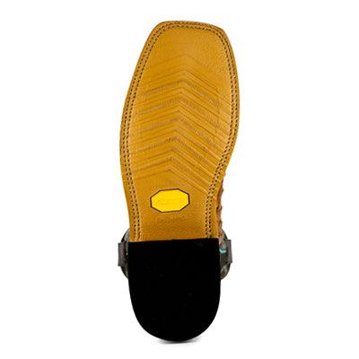 Men's Horsepower Honey Impostrich Print Steel Toe Boot 12" HPW2503 - Crazy House Western Wear