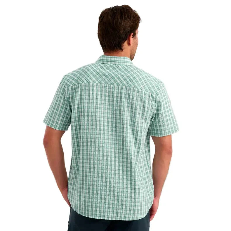Men's Huk Caicos Plaid Chatman Plaid Short Sleeve Shirt H1500259-414
