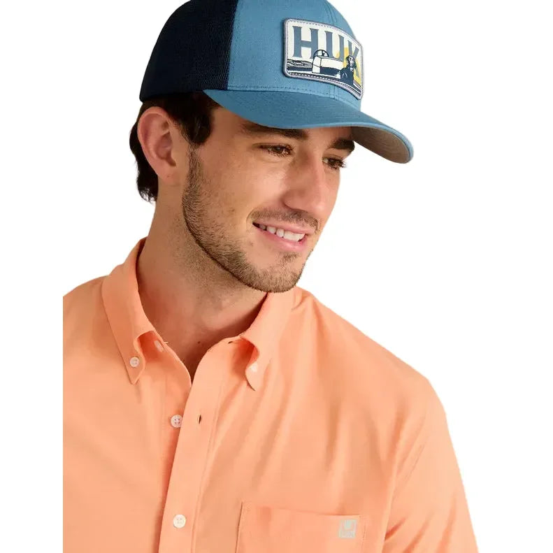Men's Huk Coral Reef Kona Button-down Short Sleeve Shirt H1500154-818