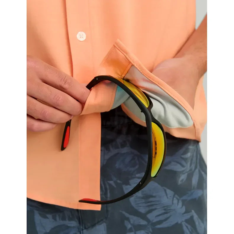 Men's Huk Coral Reef Kona Button-down Short Sleeve Shirt H1500154-818