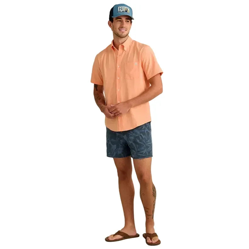 Men's Huk Coral Reef Kona Button-down Short Sleeve Shirt H1500154-818