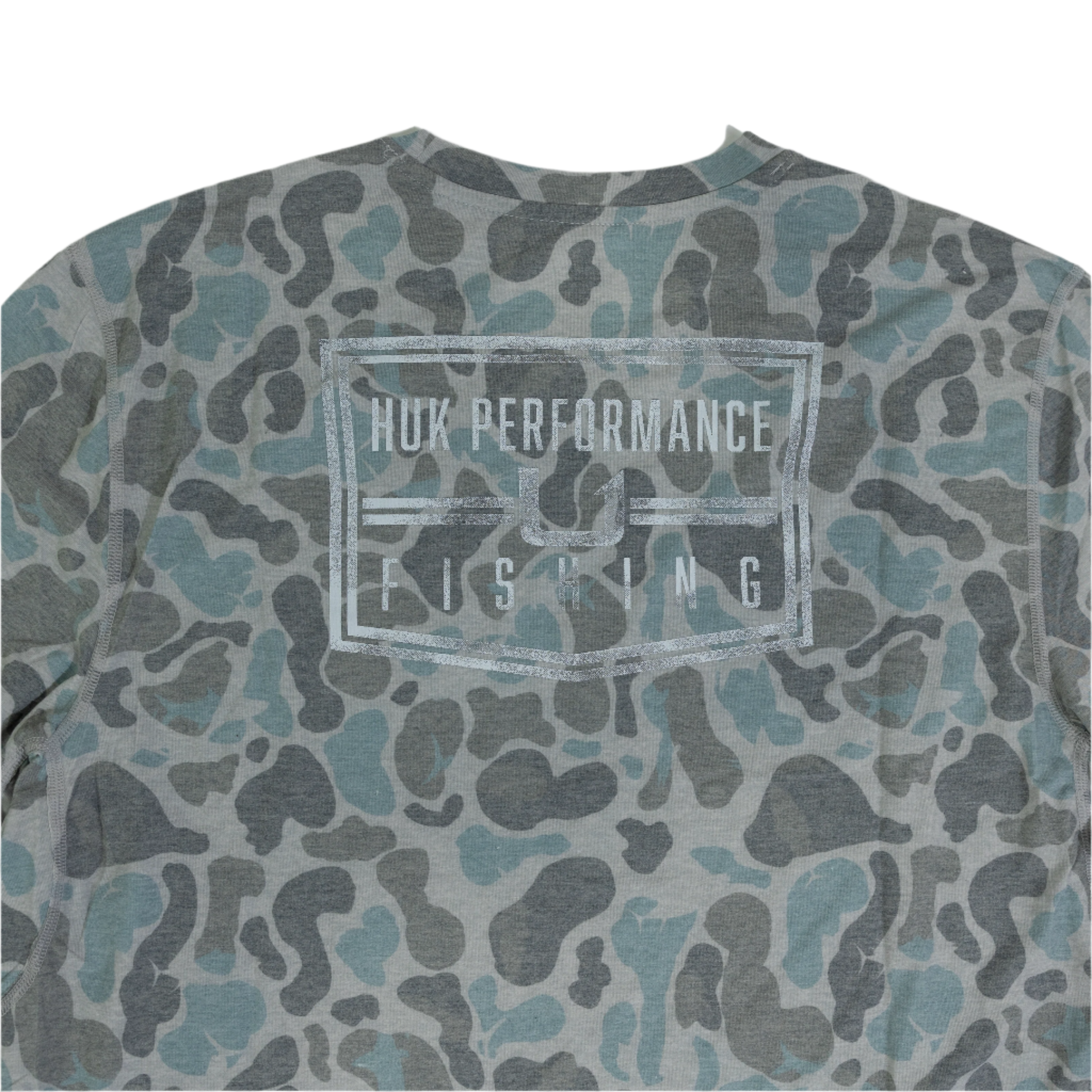 Men's Huk Long Sleeve Blue Camo Shirt H1200716-013