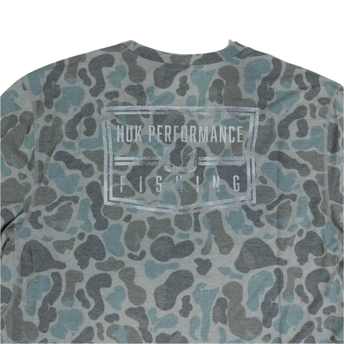 Men's Huk Long Sleeve Blue Camo Shirt H1200716-013