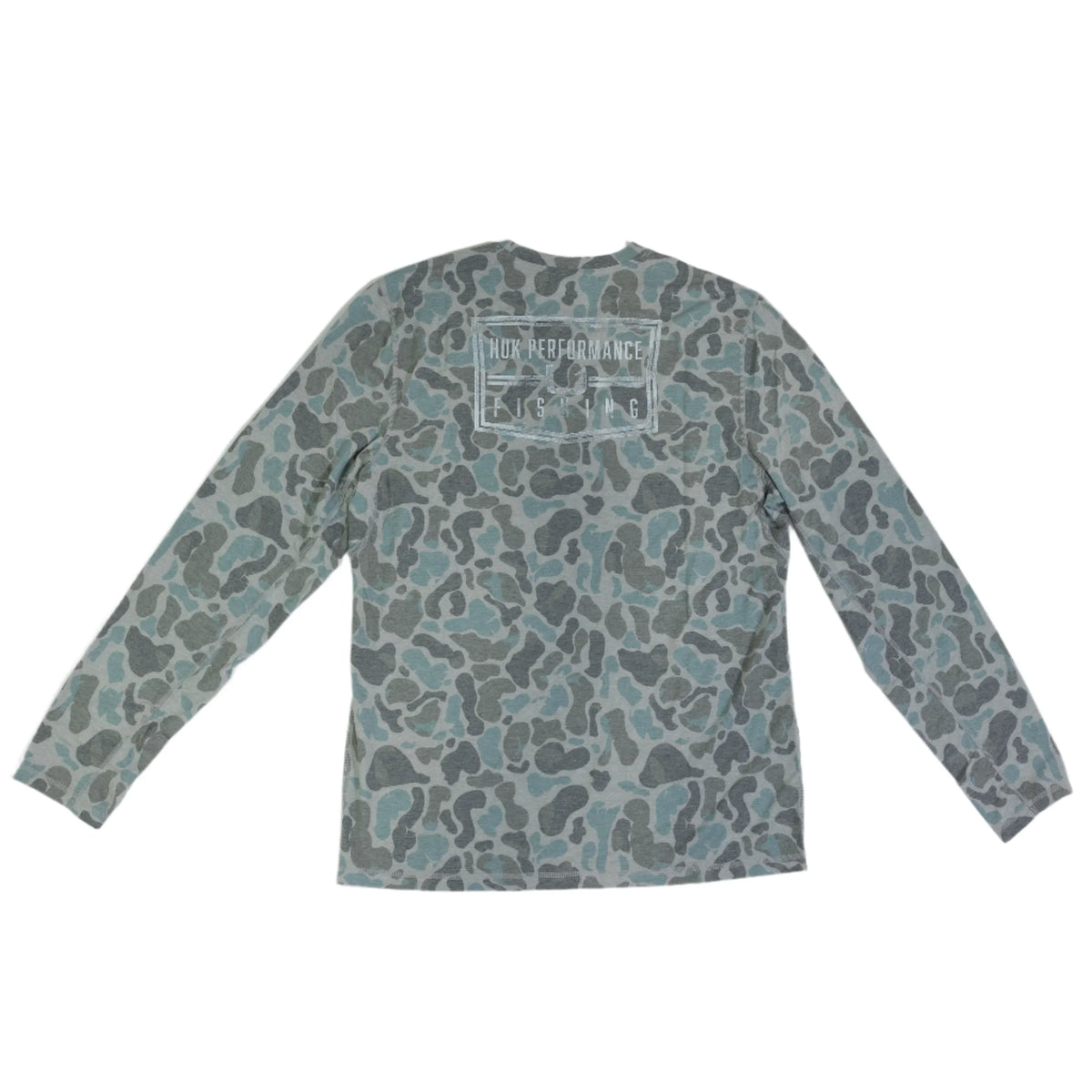Men's Huk Long Sleeve Blue Camo Shirt H1200716-013
