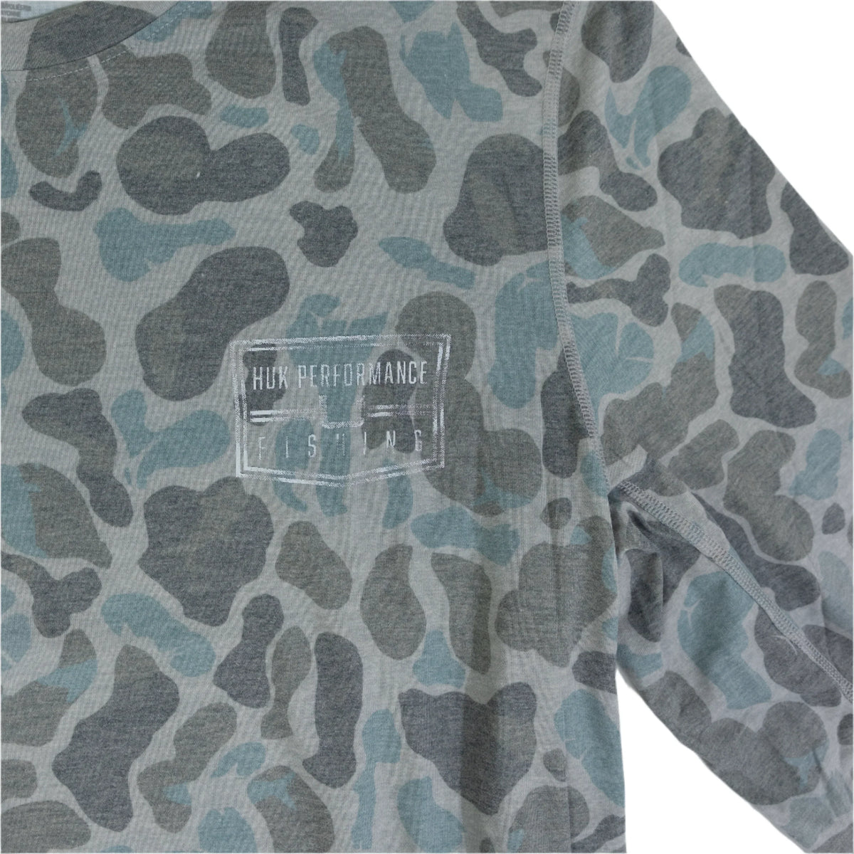 Men's Huk Long Sleeve Blue Camo Shirt H1200716-013