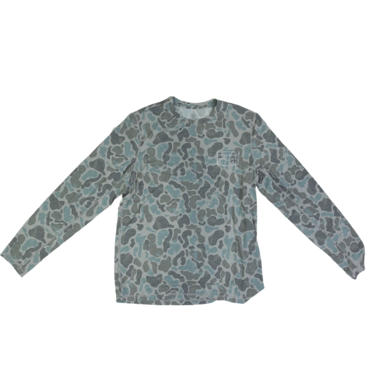 Men's Huk Long Sleeve Blue Camo Shirt H1200716-013