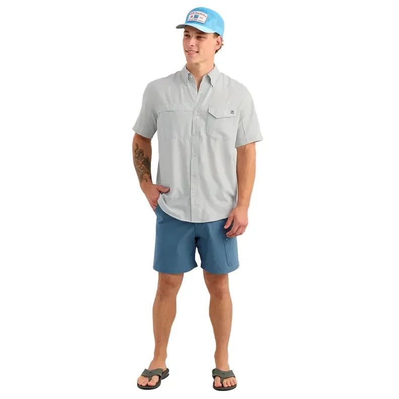 Men's Huk Seagull Tide Point Short Sleeve Button Down H1500171-059