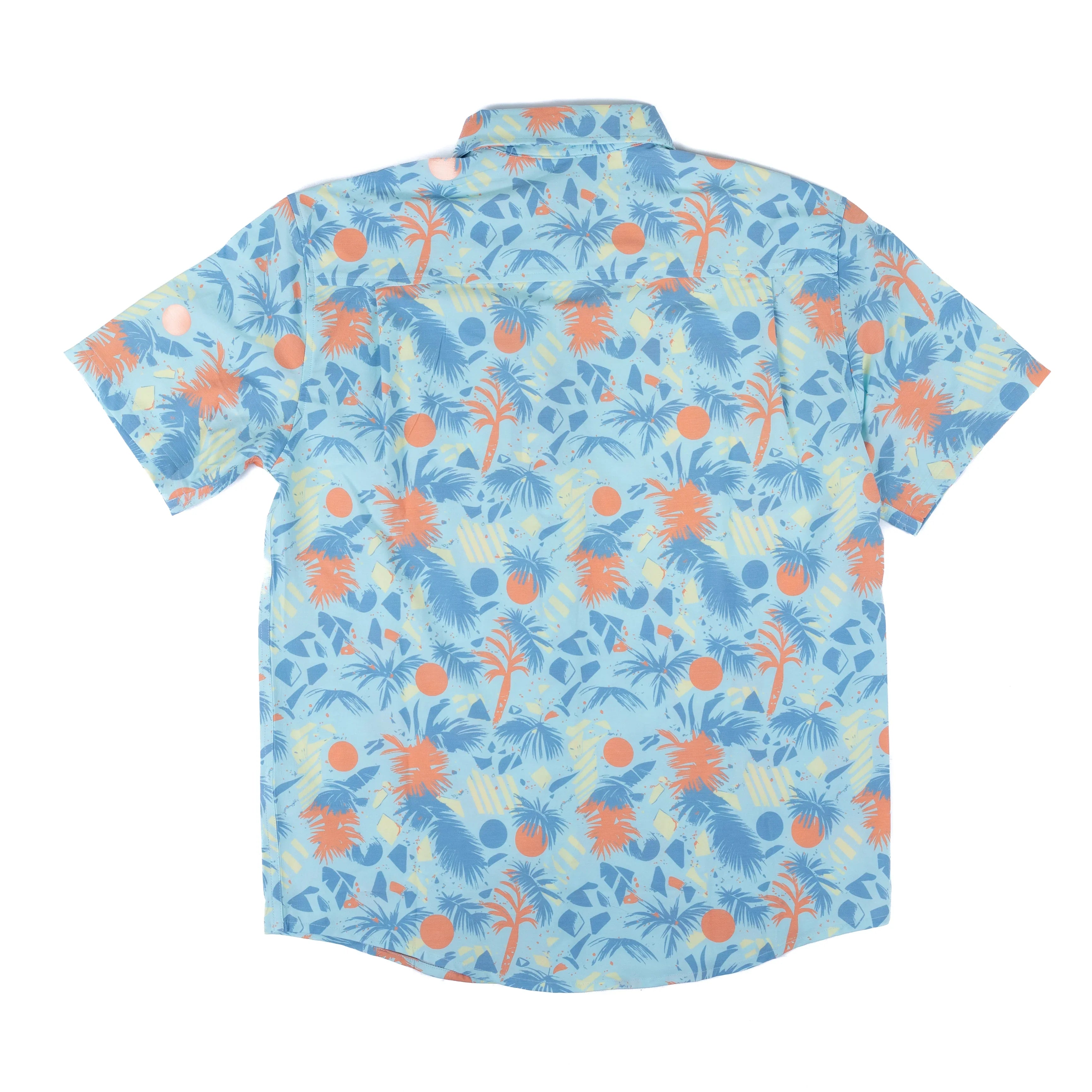 Men's Huk Short Sleeve Kona Button Up Caicos Printed Shirt H1500212-414