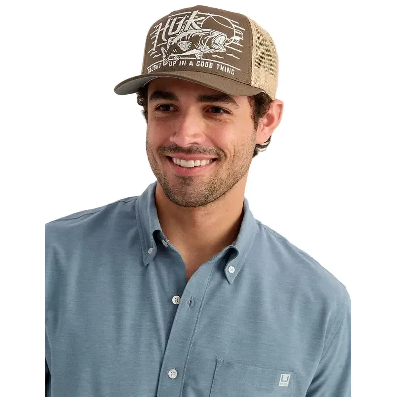 Men's Huk Stormy Blue Kona Button-Down Shirt H1500154-415