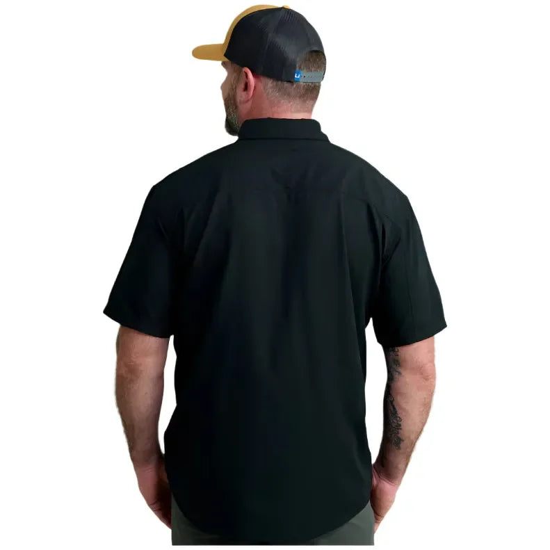 Men's Huk Tide Point Short Sleeve Button-Down H1500171-001 - Crazy House Western Wear