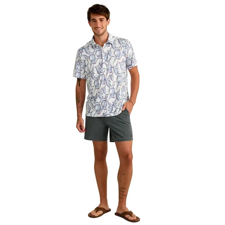 Men's Huk White Swordfish Pursuit Performance Polo H1200634-117