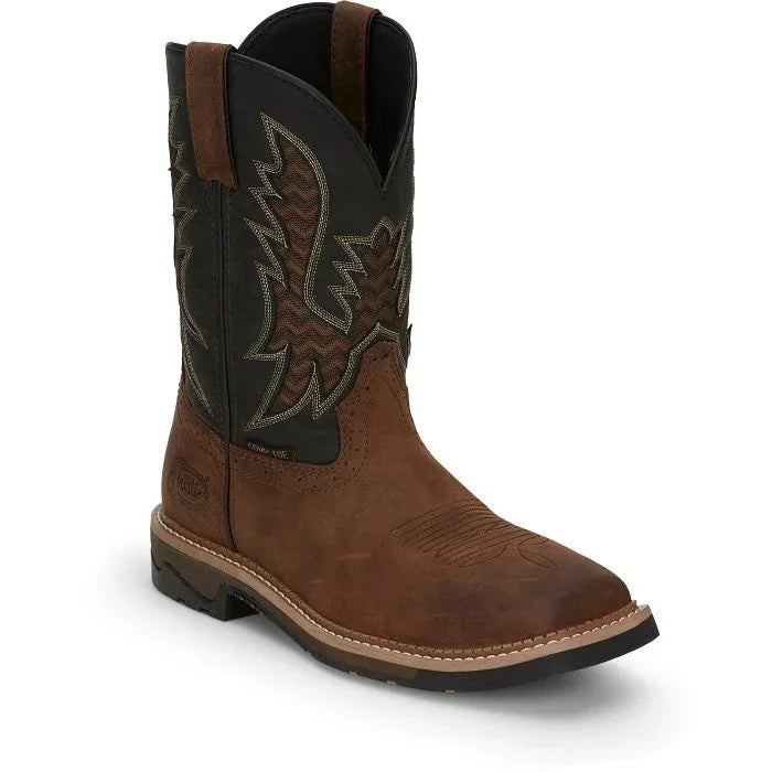 Men's Justin Bolt 11" Nano Safety Toe Boot SE4113 - Crazy House Western Wear