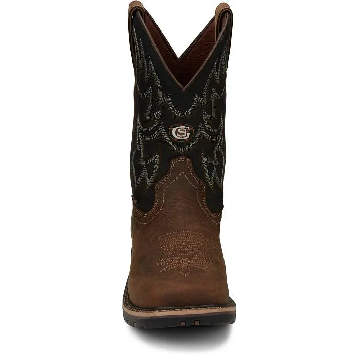 Men's Justin Fireman 11" Waterproof Work Boot GR9062 - Crazy House Western Wear