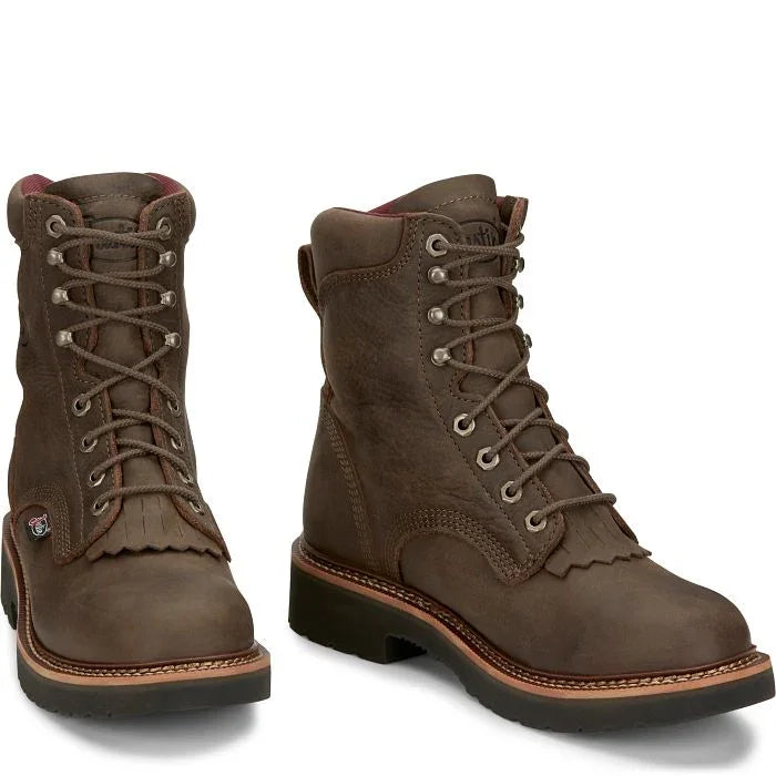Men's Justin Rivot 8" Lace-Up OW440 - Crazy House Western Wear