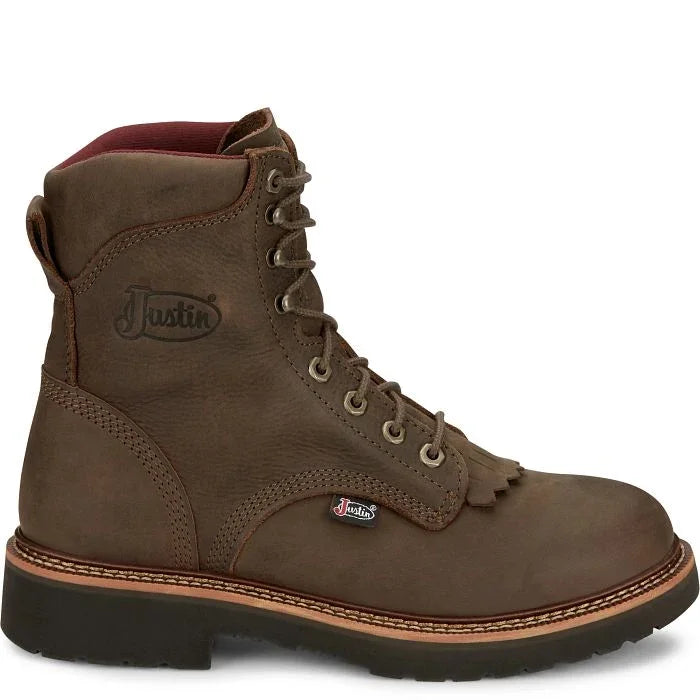Men's Justin Rivot 8" Lace-Up OW440 - Crazy House Western Wear