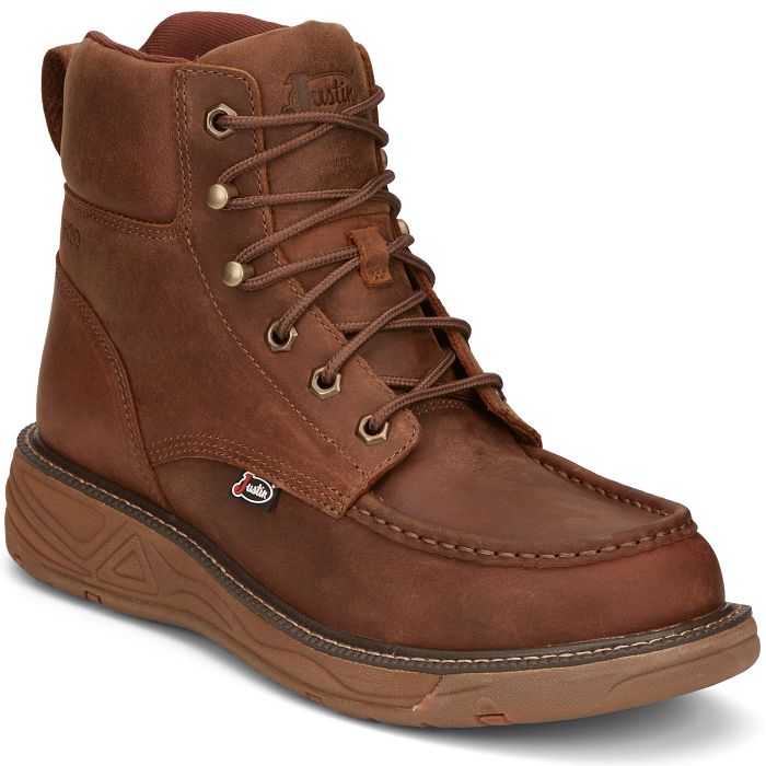 Men's Justin Rush 6" Waterproof Wedge SE470 - Crazy House Western Wear