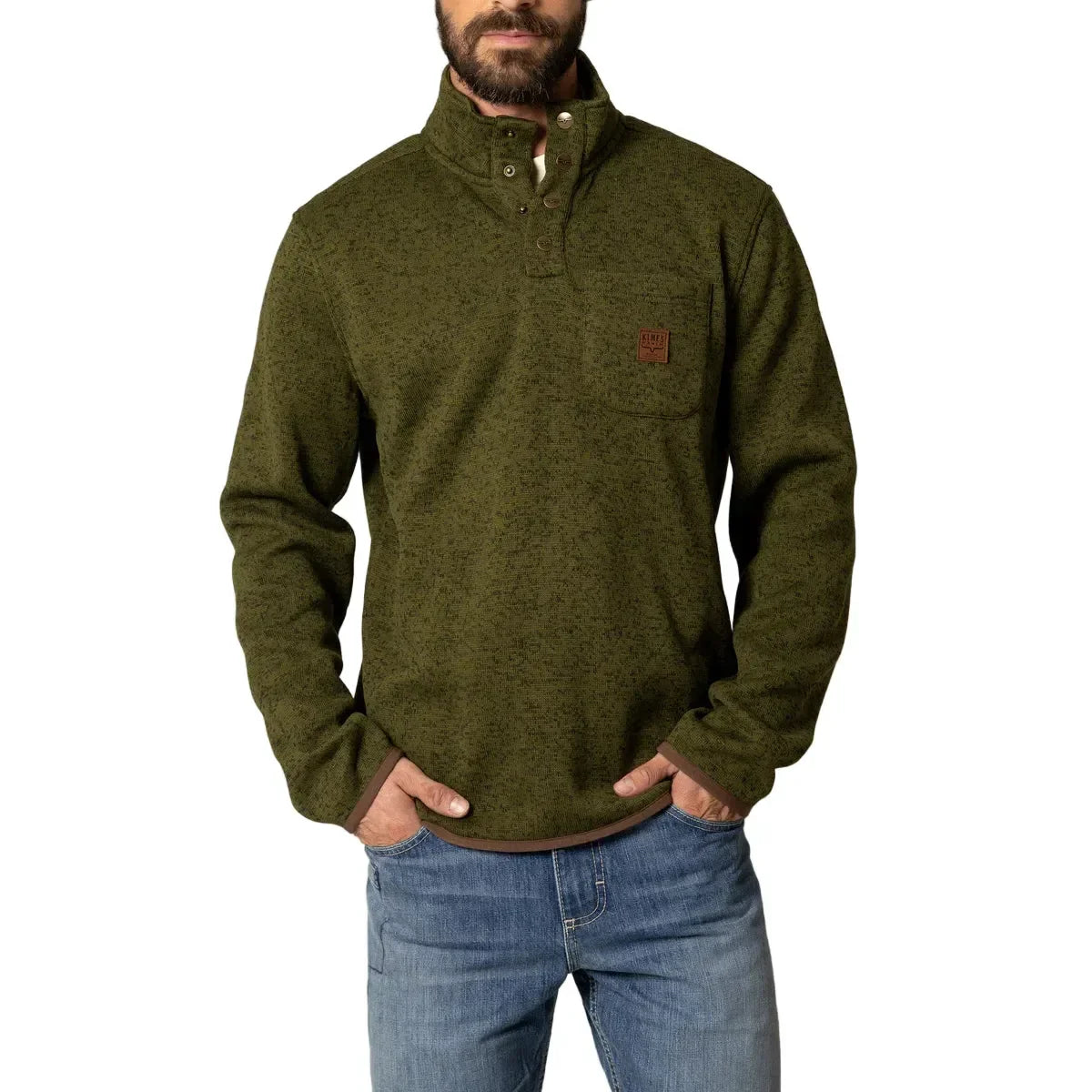 Men's Kimes Ranch Army Green Julian Pullover