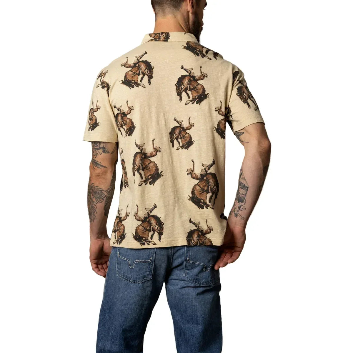 Men's Kimes Ranch Tan RP Winning Polo